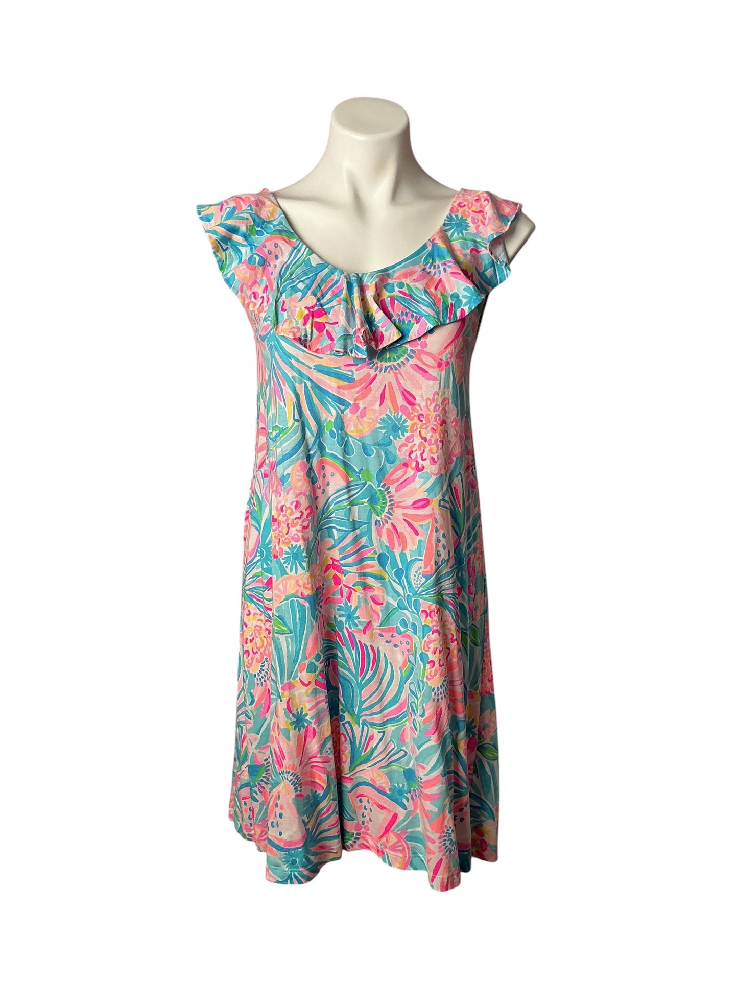 Lilly Pulitzer Alessa Swing Dress Tropical Punch - Size L