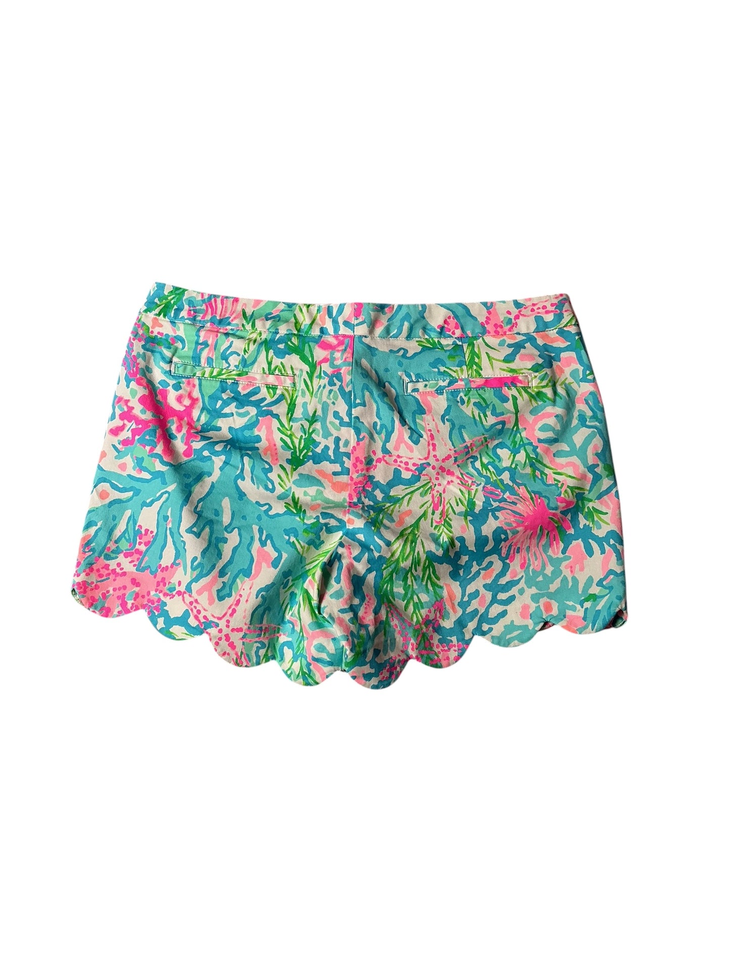Lilly Pulitzer NWT Buttercup Stretch Short Multi Coral Bay - Size 14