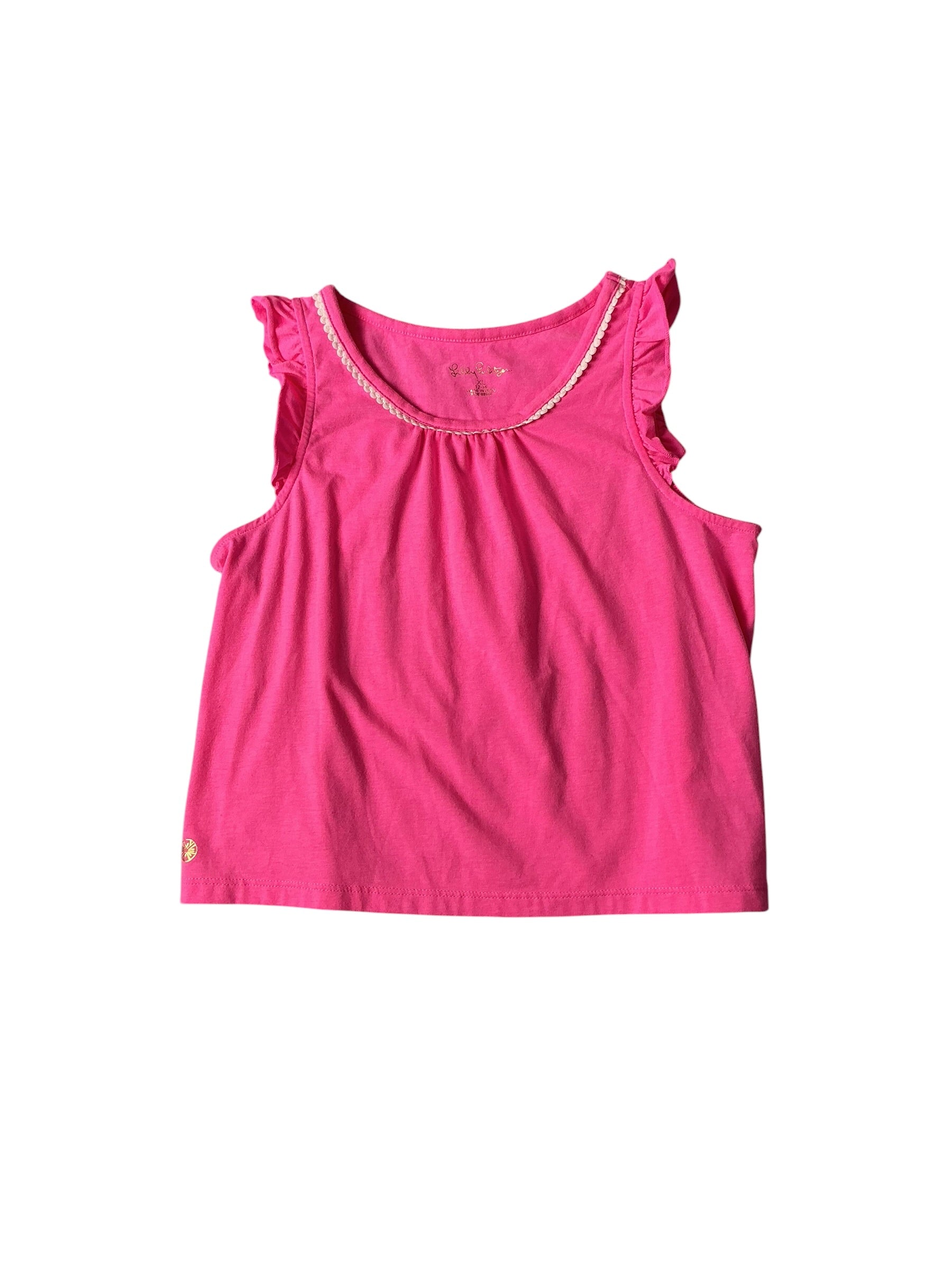 Lilly Pulitzer Girls Elisa Top Prosecco Pink - Size XL 12-14