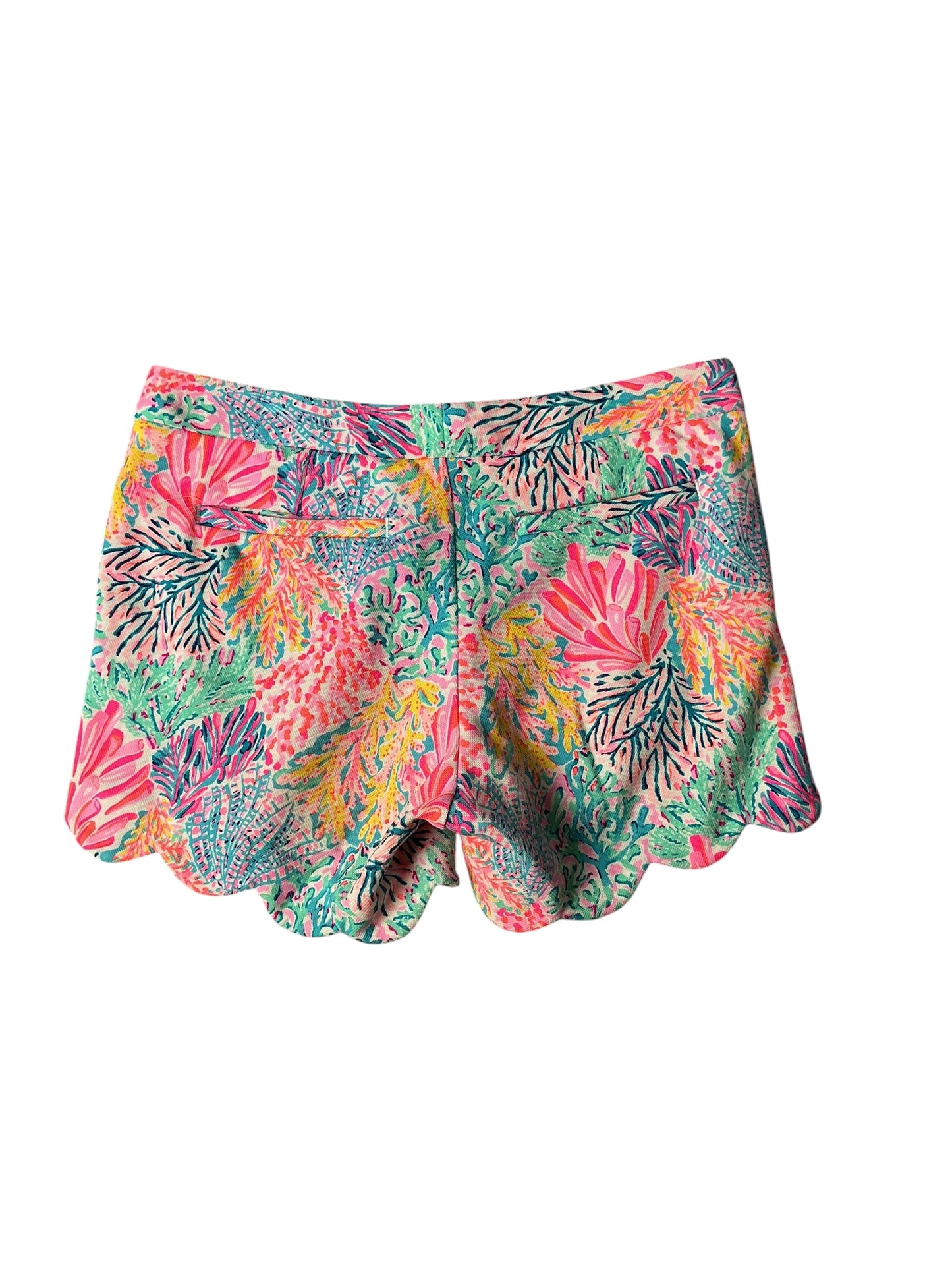 Lilly Pulitzer Buttercup Knit Shorts Splashdance - Size 4