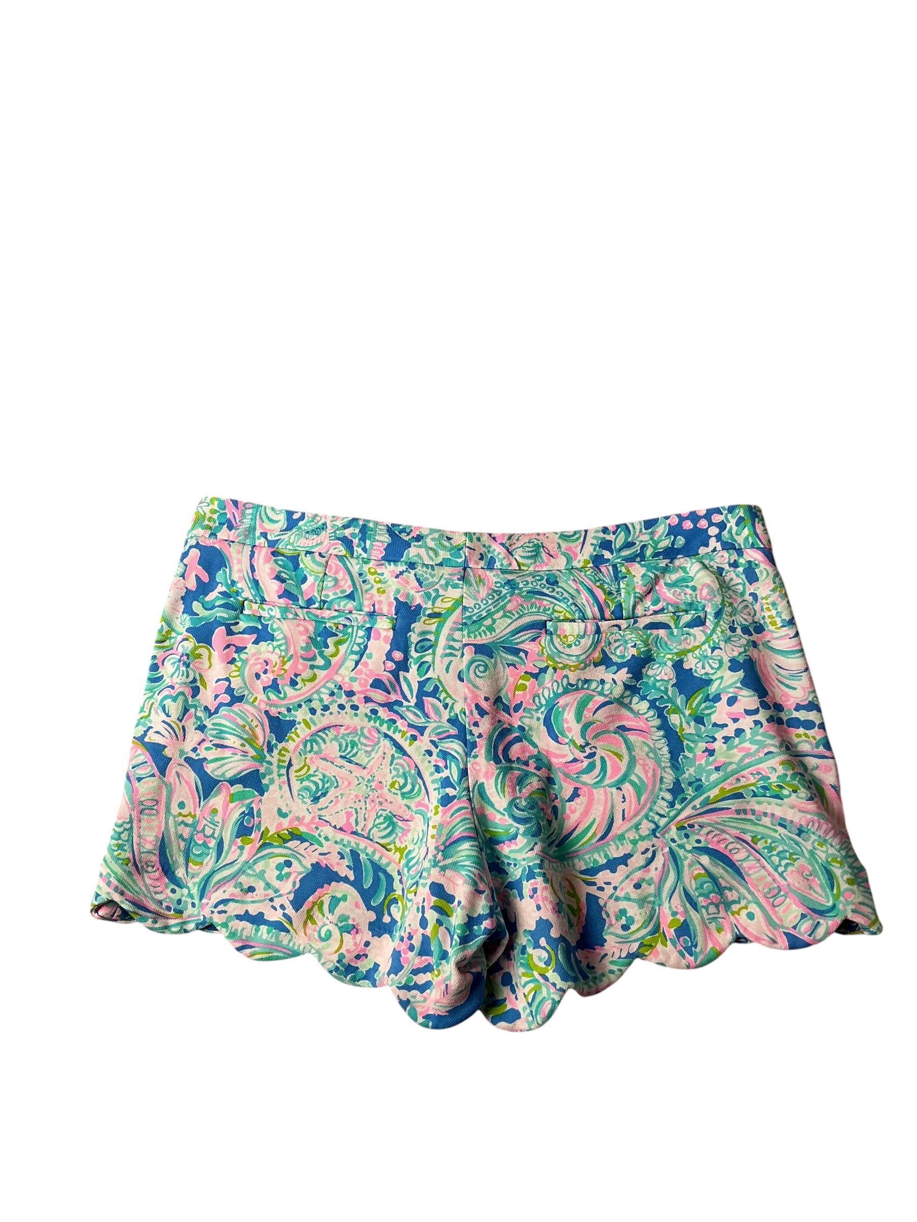 Lilly Pulitzer Buttercup Knit Shorts Multi Dream Team - Size 14