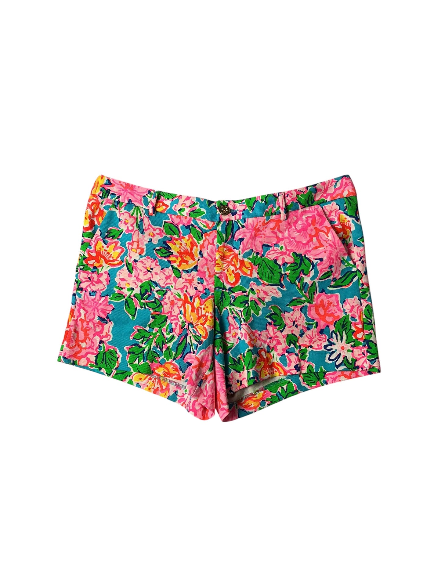 Lilly Pulitzer NWT Callahan Knit Short Multi Rose To Occasion - Size 14