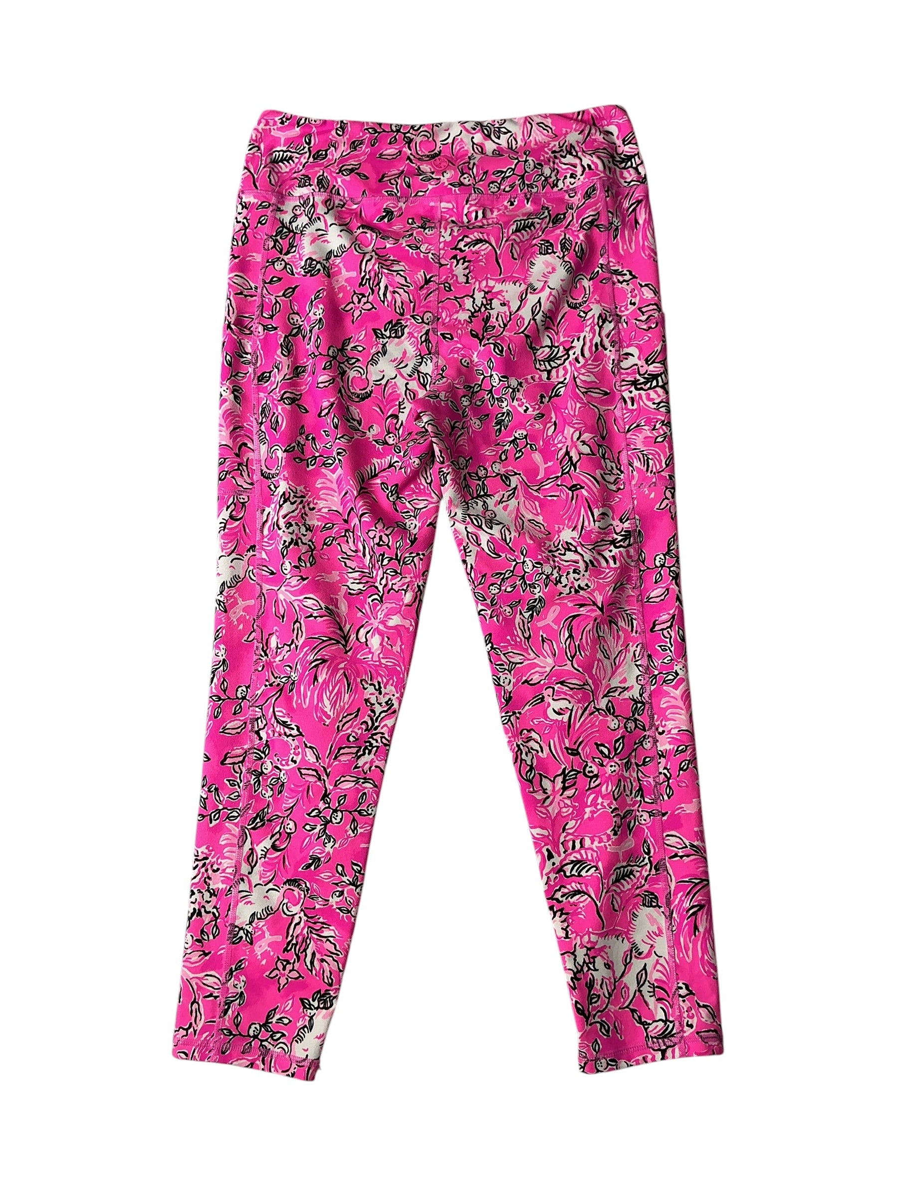 Lilly Pulitzer Weekender High Rise Midi Leggings Purposefully Pink - Size L