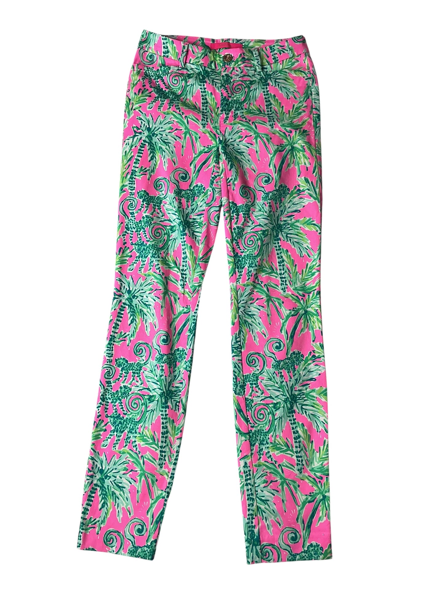 Lilly Pulitzer Pants Hangin Around Prosecco Pink - Size 00