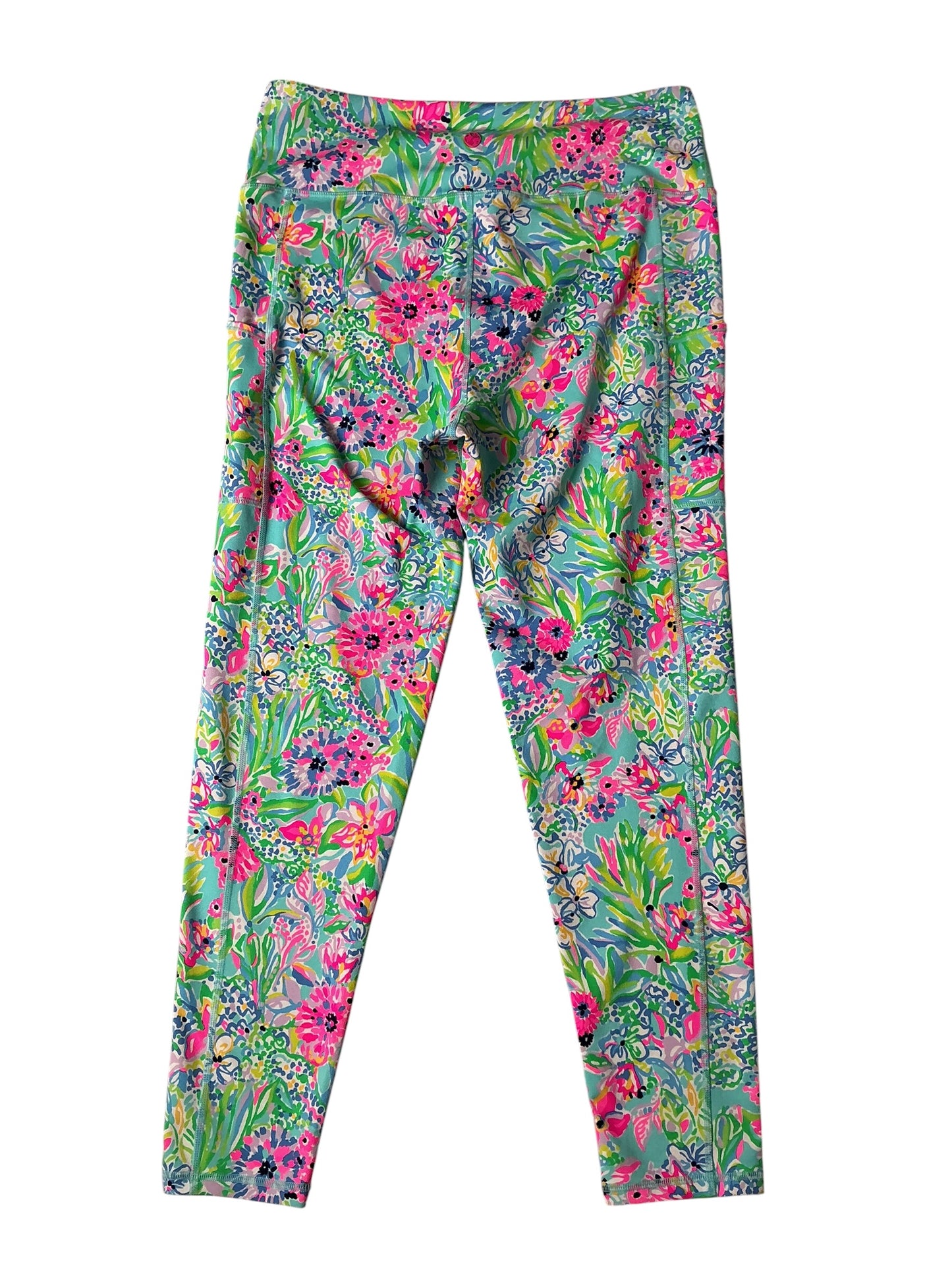 Lilly Pulitzer Weekender Leggings Amalfi Blue Alligator Isle - Size XL