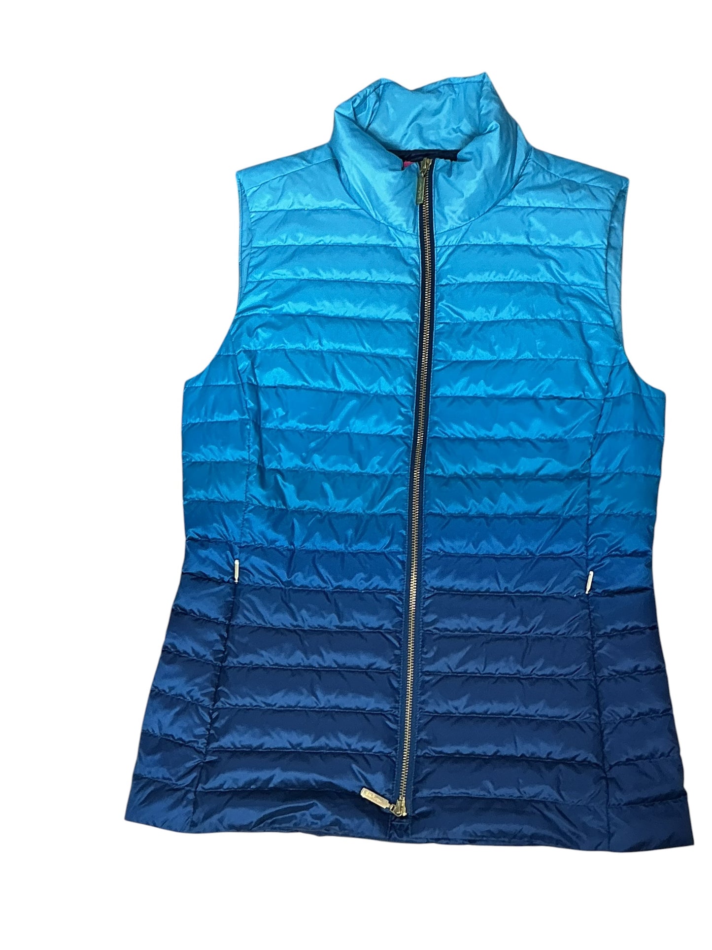 Lilly Pulitzer Noella Vest Low Tide Navy Ombré - Size M
