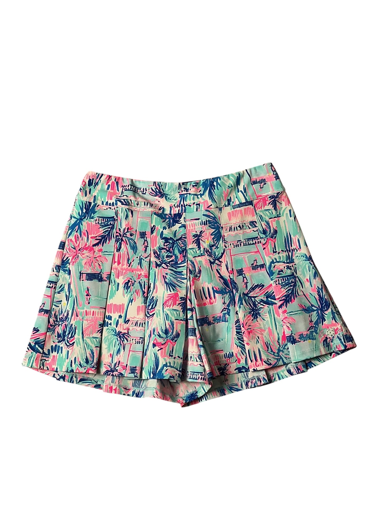 Lilly Pulitzer Luxletic Ravello Blue Perfect Match Frazer Short UPF 50+ - Size 6