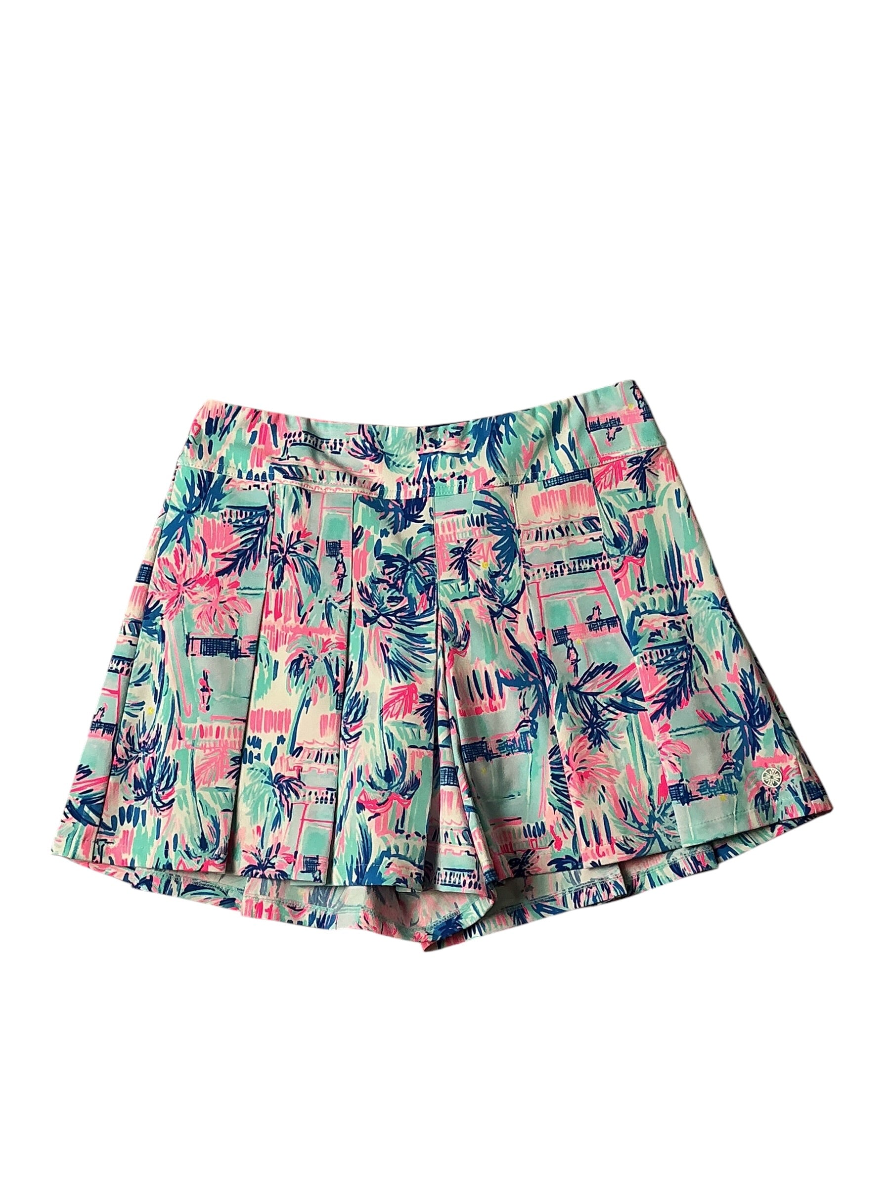 Lilly Pulitzer Luxletic Ravello Blue Perfect Match Frazer Short UPF 50+ - Size 6