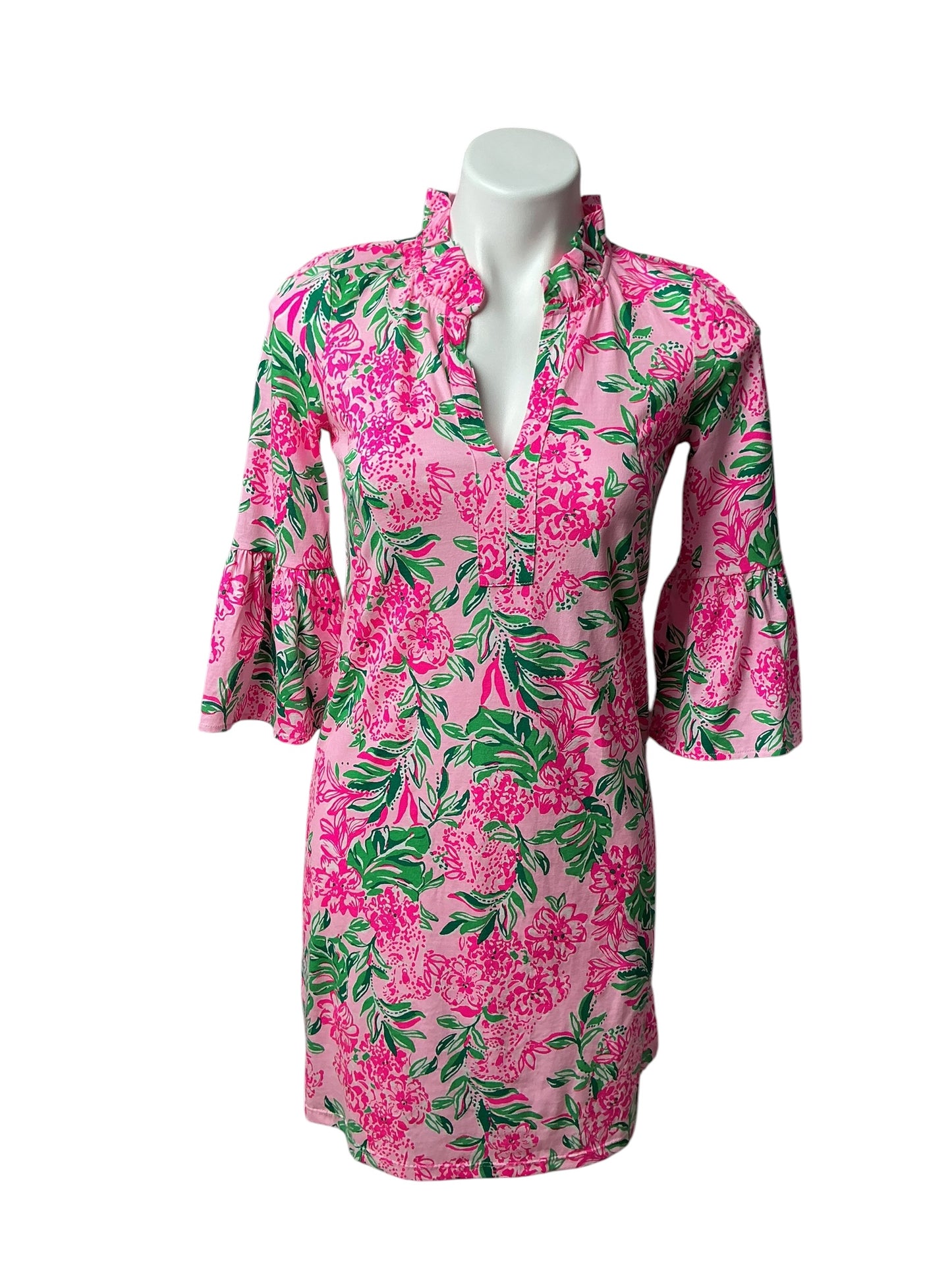 Lilly Pulitzer Hayes Dress Conch Shell Pink Koala La La - Size XXS