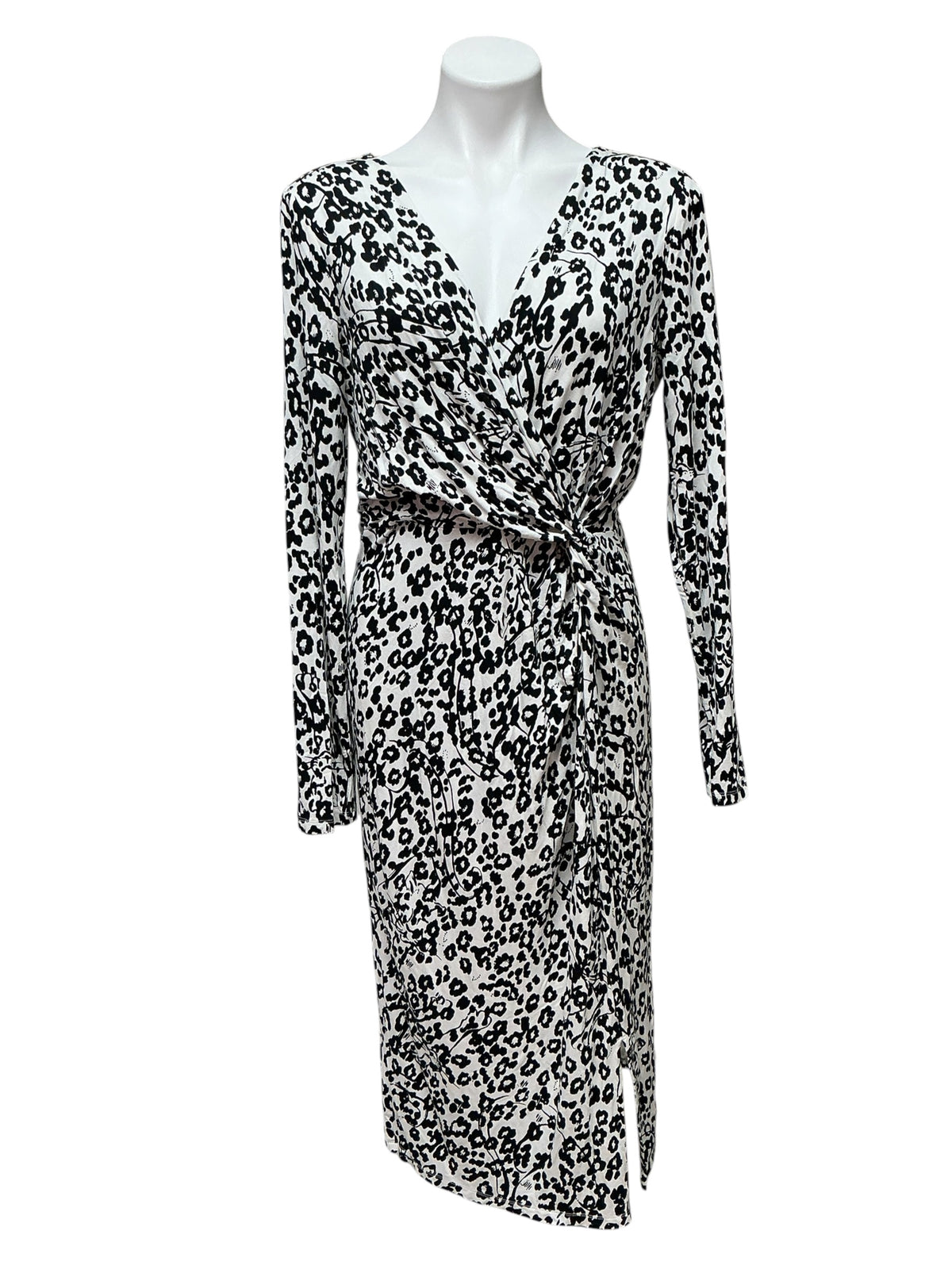 Lilly Pulitzer Odella V-Neck Midi Dress Coconut Lets Pawty - Size 14