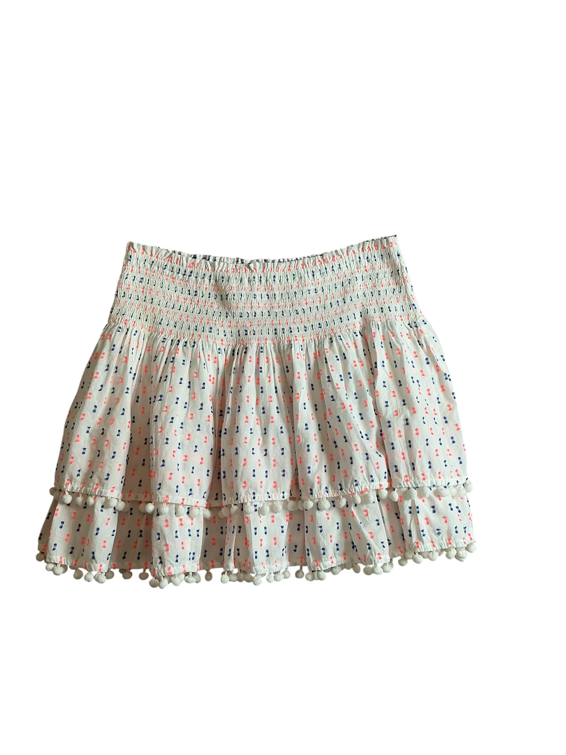 Lilly Pulitzer NWT Ethenia Skirt Resort White Neon Gauzy Clip - Size L