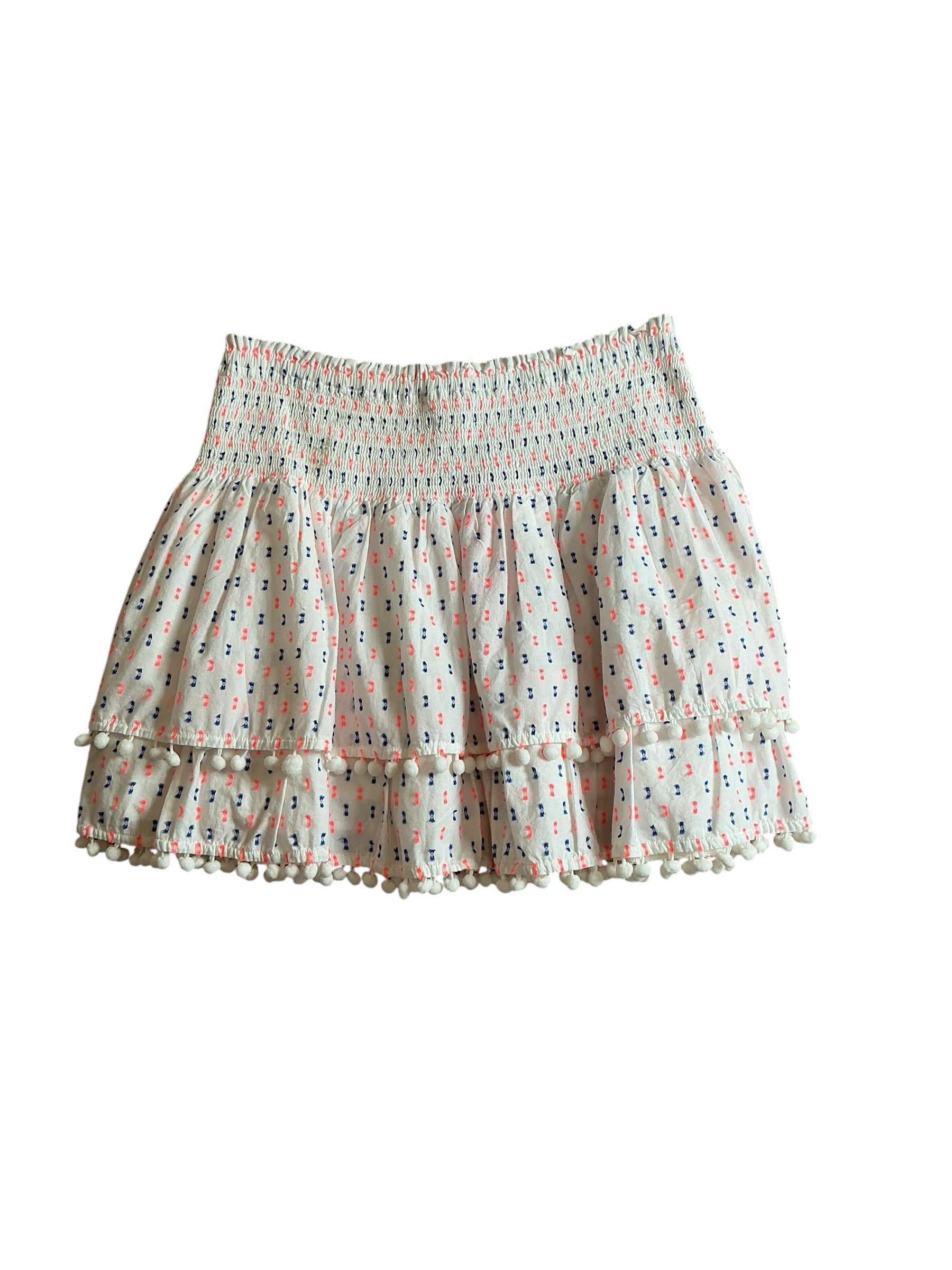 Lilly Pulitzer NWT Ethenia Skirt Resort White Neon Gauzy Clip - Size L