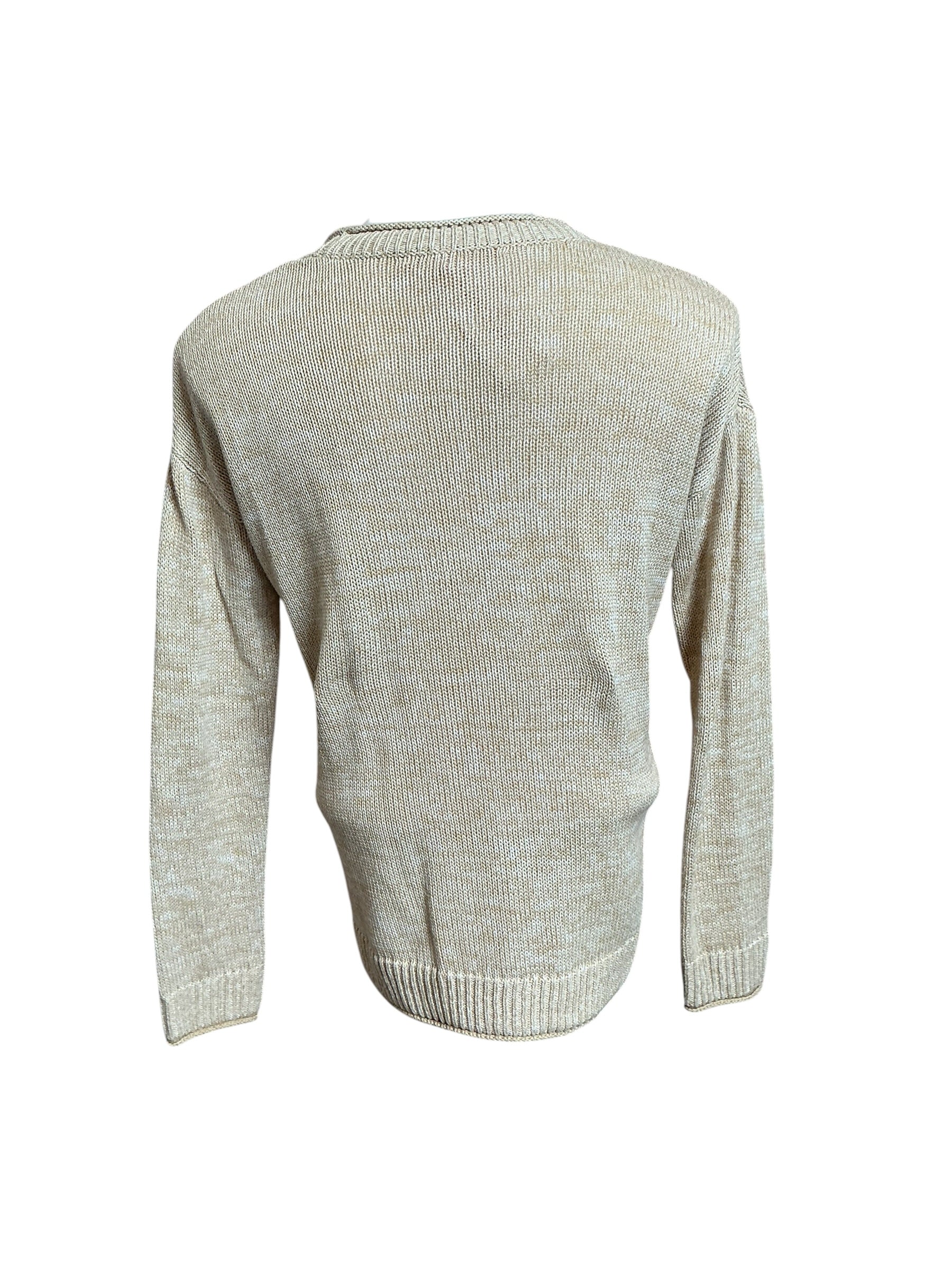Lilly Pulitzer Bayport Knit Pullover Sand Bar Marl - Size XS