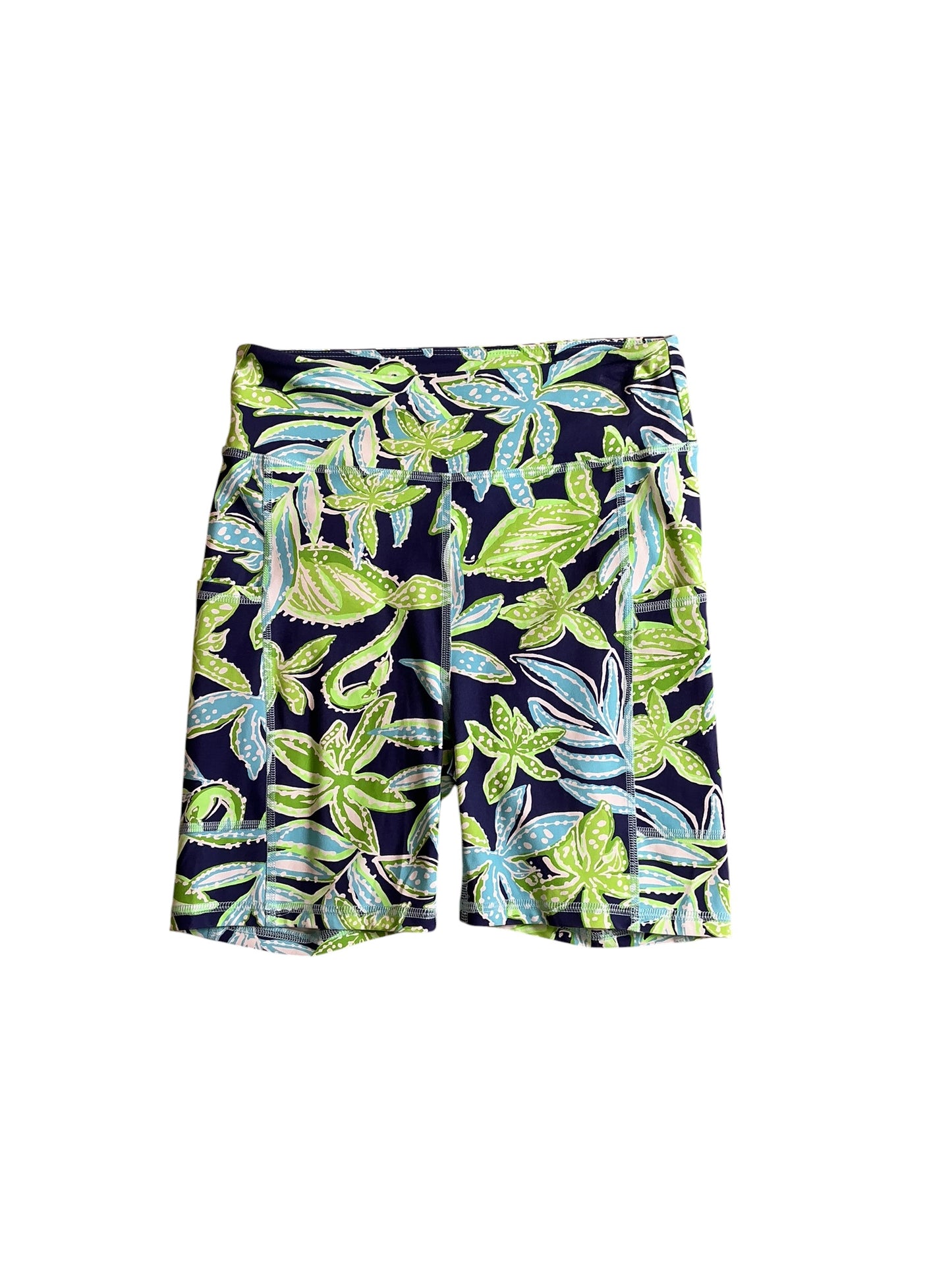Lilly Pulitzer NWT Weekender High Rise Shorts Sapphire Pool Tropical Tango - Size S