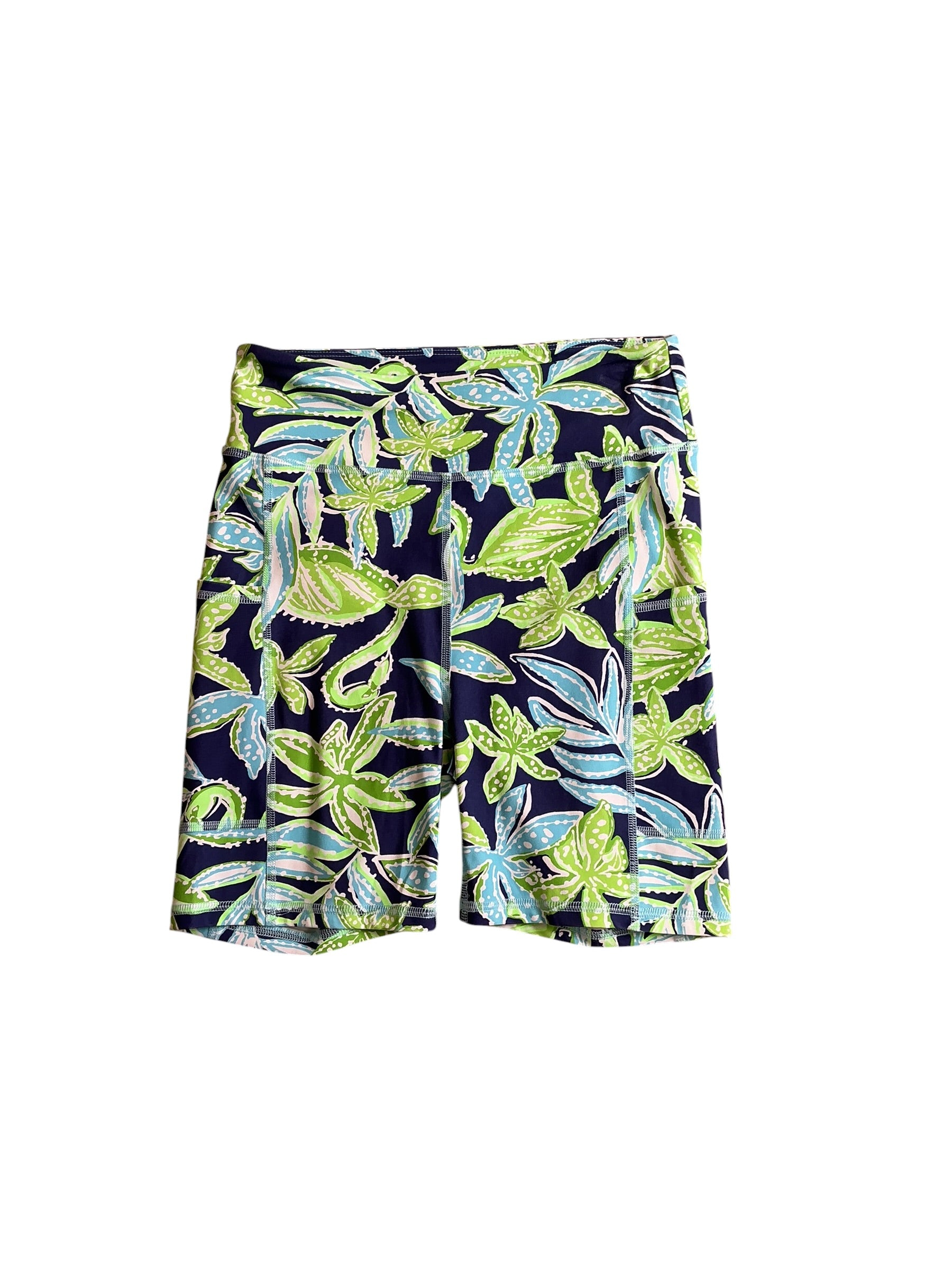 Lilly Pulitzer NWT Weekender High Rise Shorts Sapphire Pool Tropical Tango - Size S