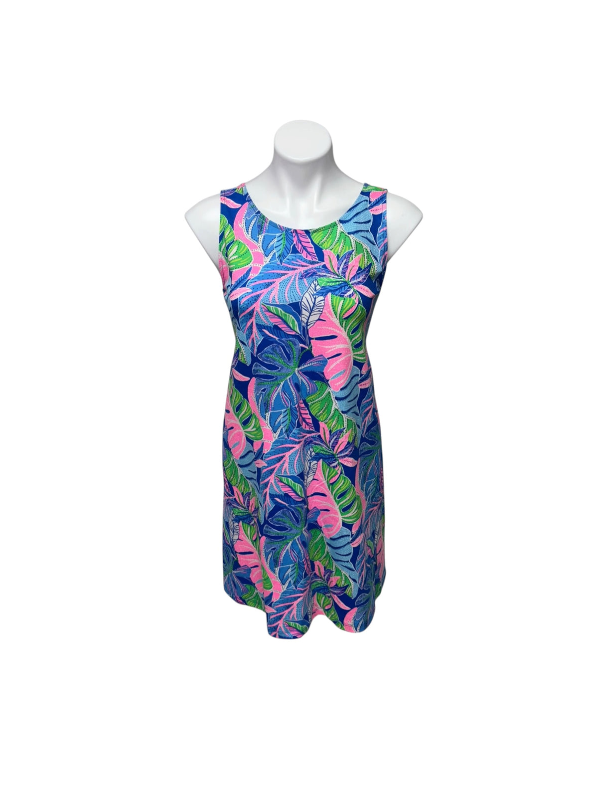 Lilly Pulitzer NWT Kristen Dress Blue Grotto Beleaf In Yourself - Size S