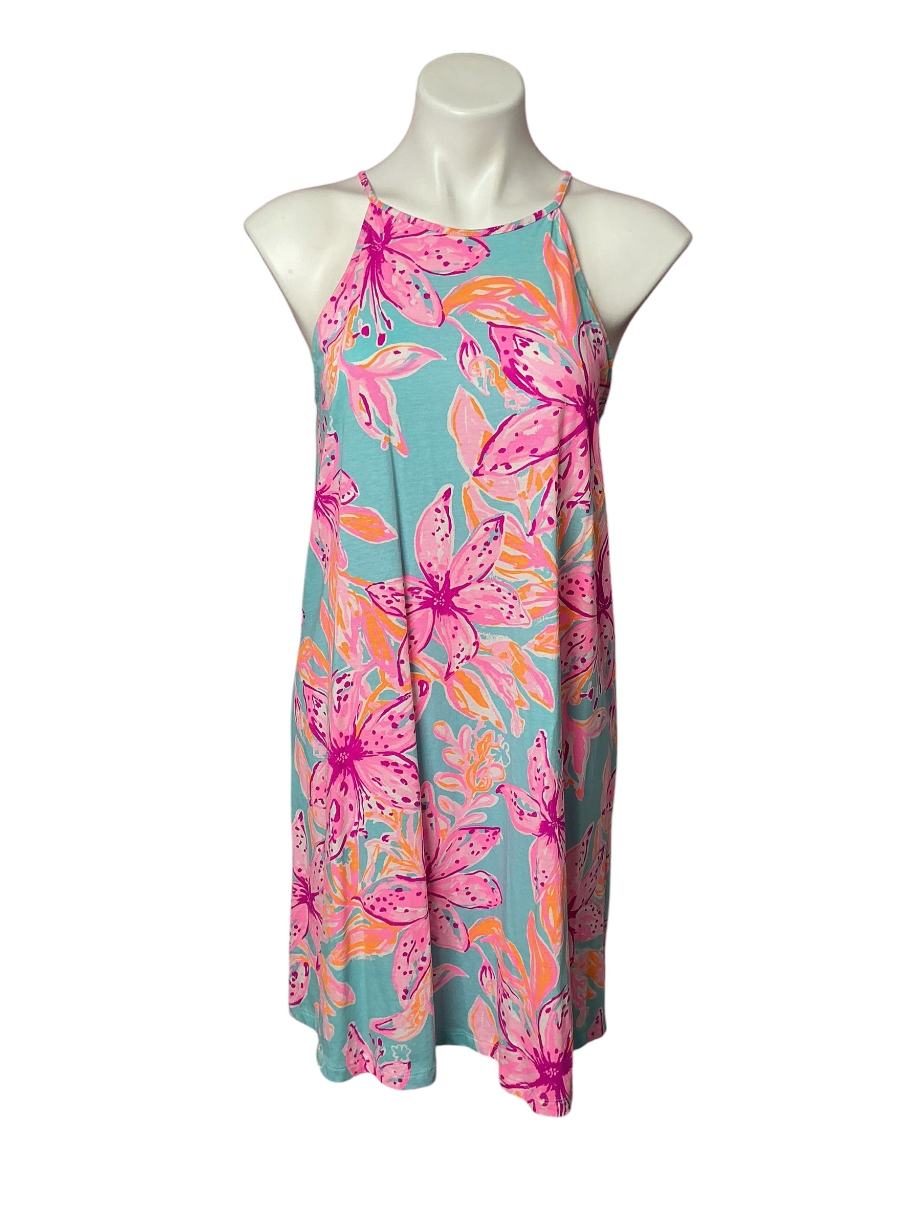 Lilly Pulitzer Margot Dress - Surf Blue Bonita Blooms - Size S