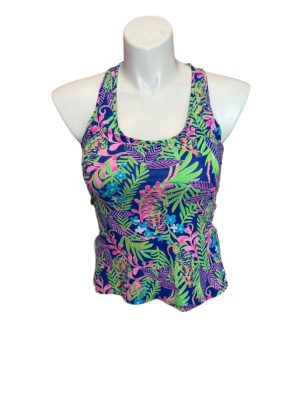 Lilly Pulitzer NWT Mina Bra Tank Borealis Blue - Size Medium