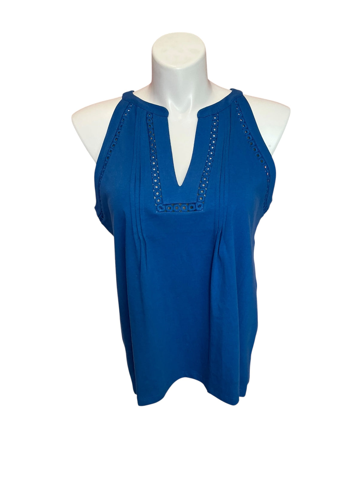 Lilly Pulitzer Isaac Knit Top Barton Blue - Size XL