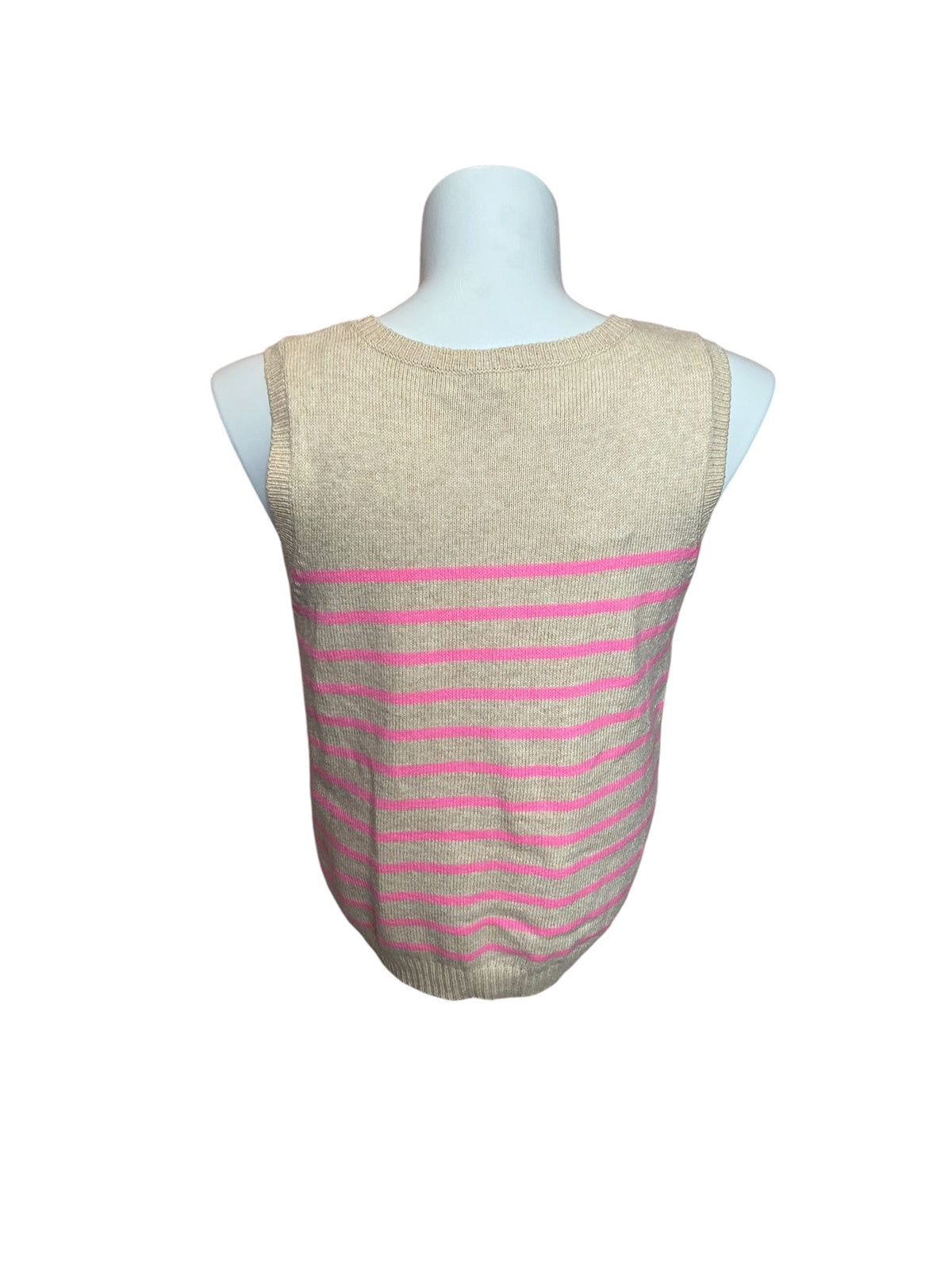 Lilly Pulitzer Fairley Stripe Sweater Heathered Sands / Paradise Pink Stripe - Size XL