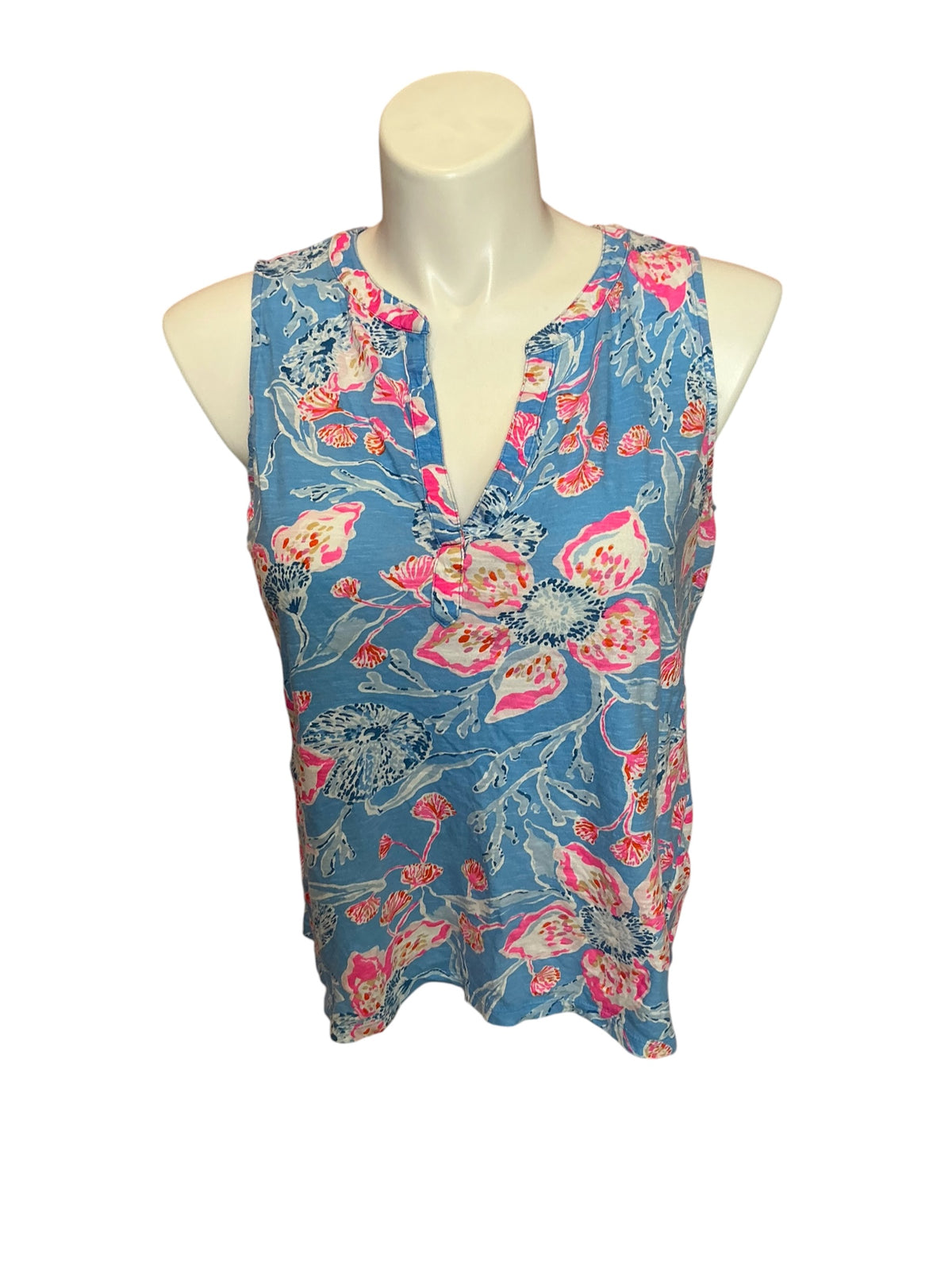 Lilly Pulitzer Dev Knit Top Bahamian Rhapsody - Size XL