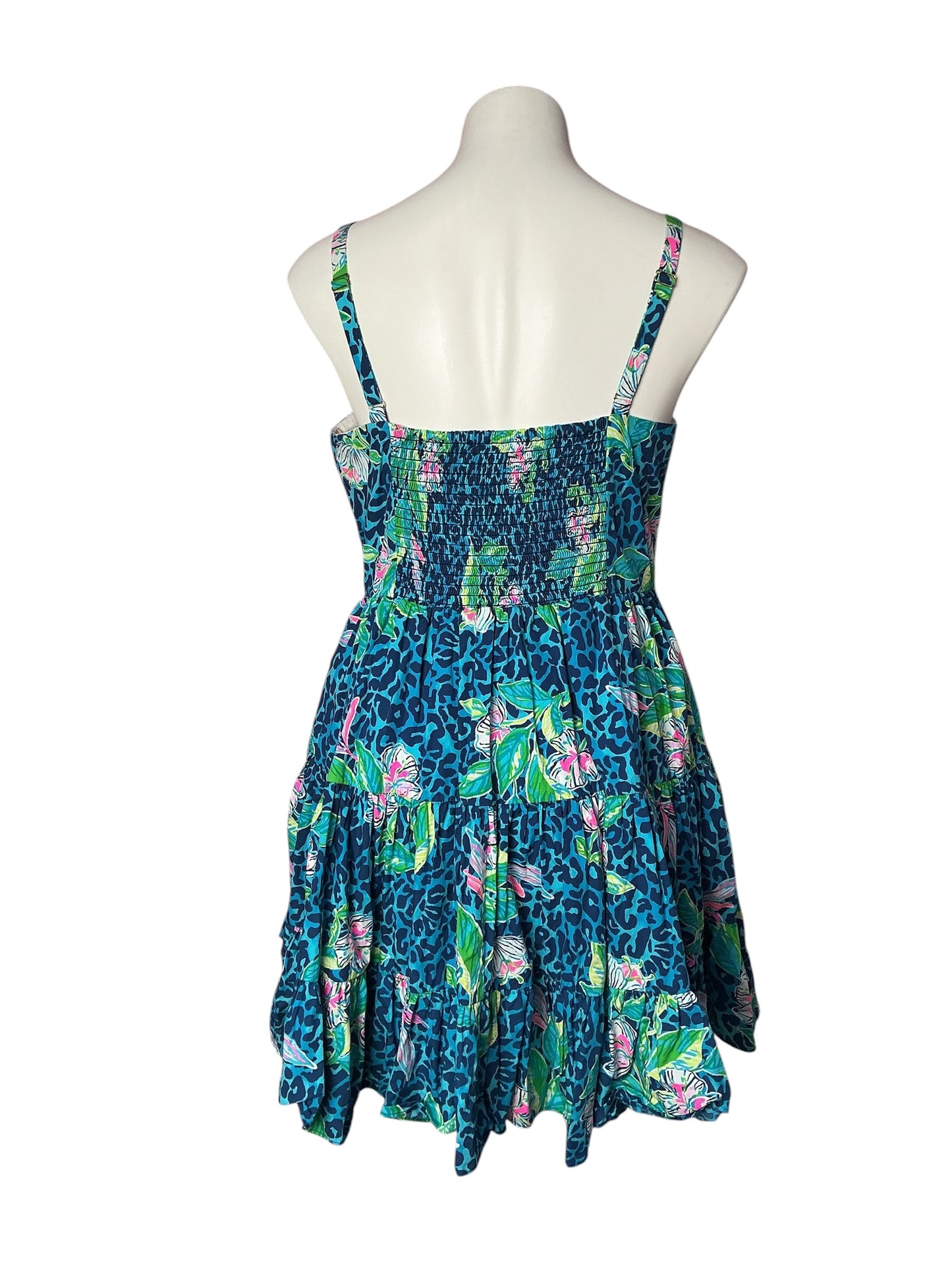 Lilly Pulitzer Alision Dress Formentera Turquoise Hot On The Spot - Size 12