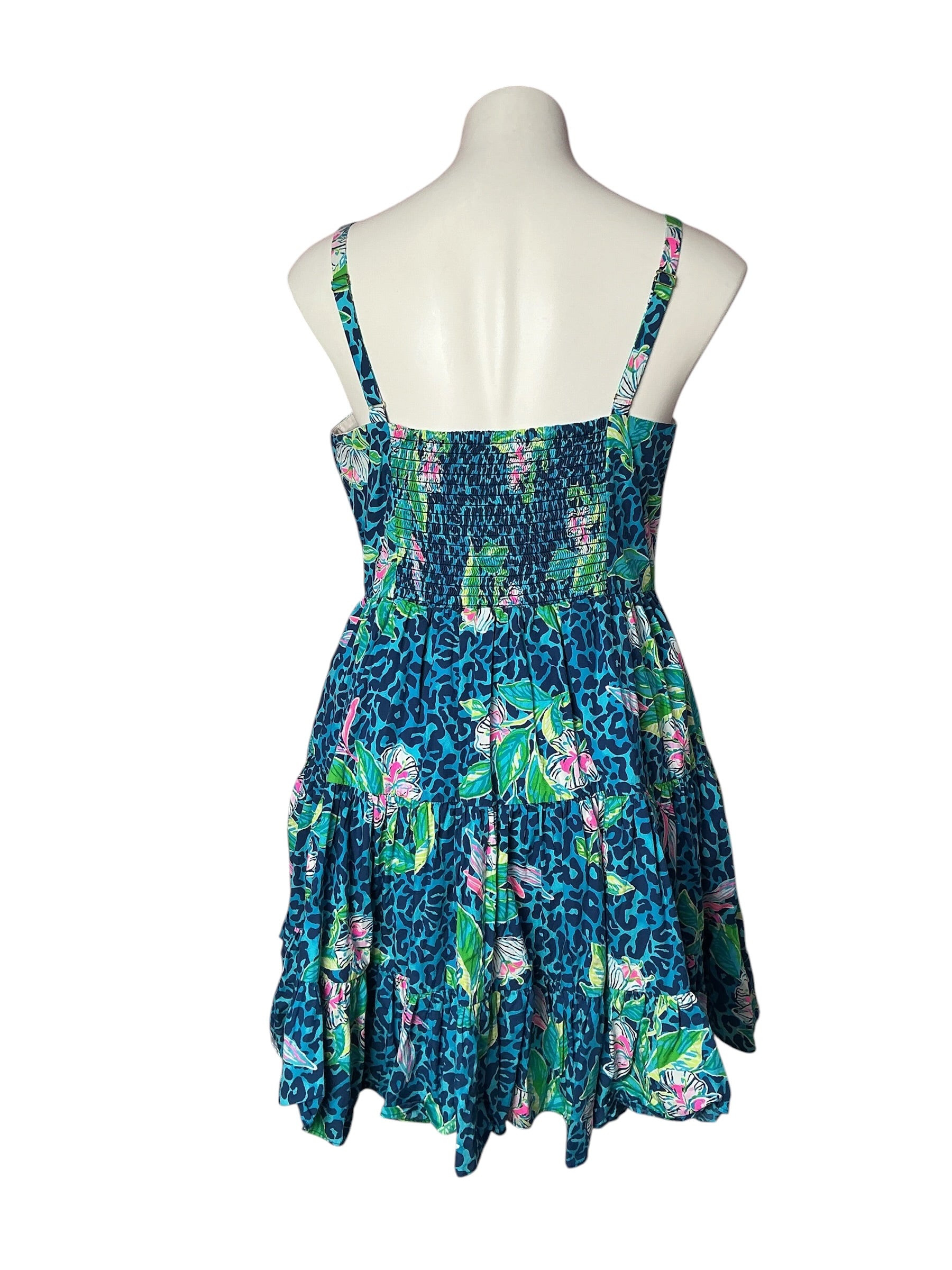 Lilly Pulitzer Alision Dress Formentera Turquoise Hot On The Spot - Size 12