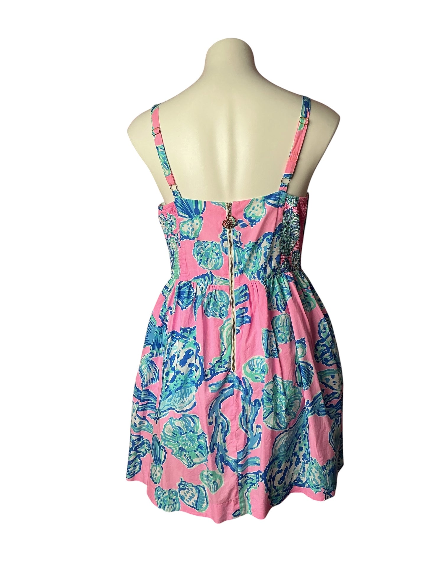 Lilly Pulitzer Ardleigh Dress Pink Pout Barefoot Princess - Size 10