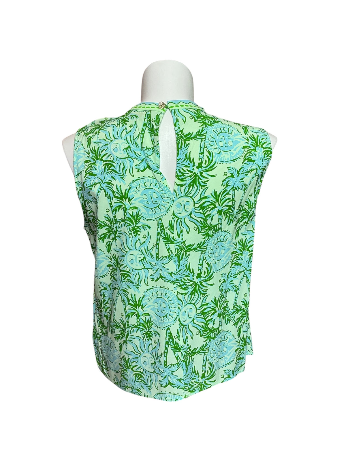 Lilly Pulitzer Anya Top Cool Mint Catchin' Ray - Size L