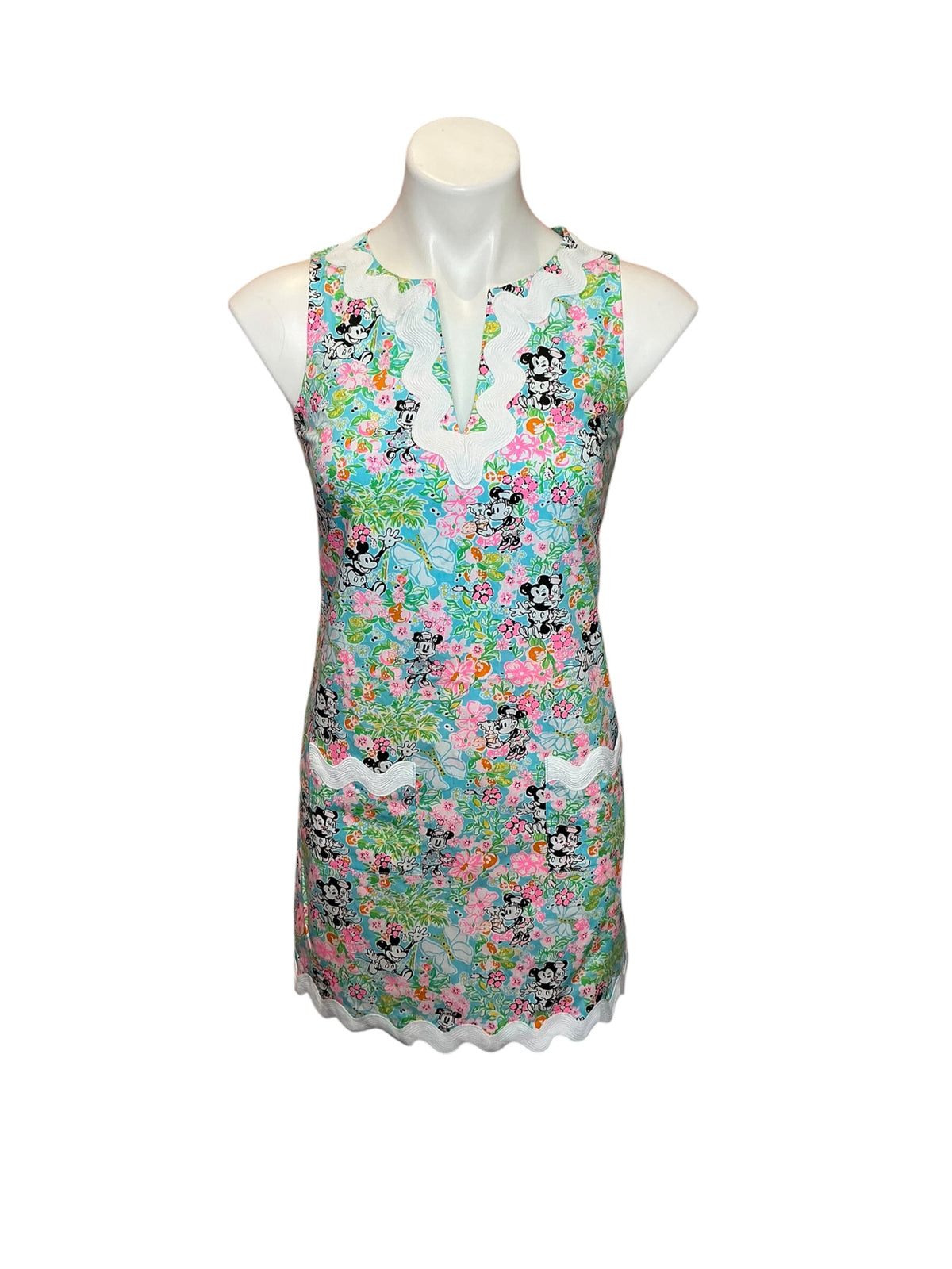 Lilly Pulitzer x Disney Romey Shift Romper Lilly Hearts Disney - Size 00