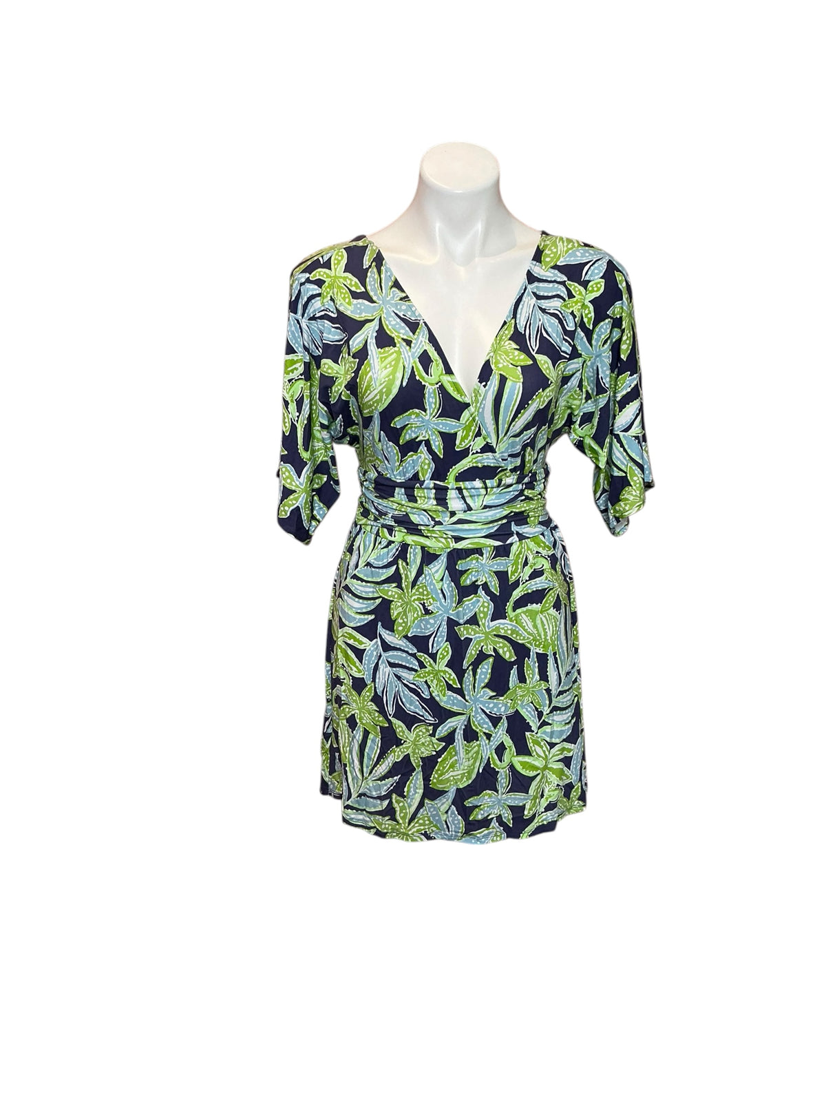 Lilly Pulitzer Parigi Knit Skort Romper Sapphire Pool Tropical Tango - Size XS
