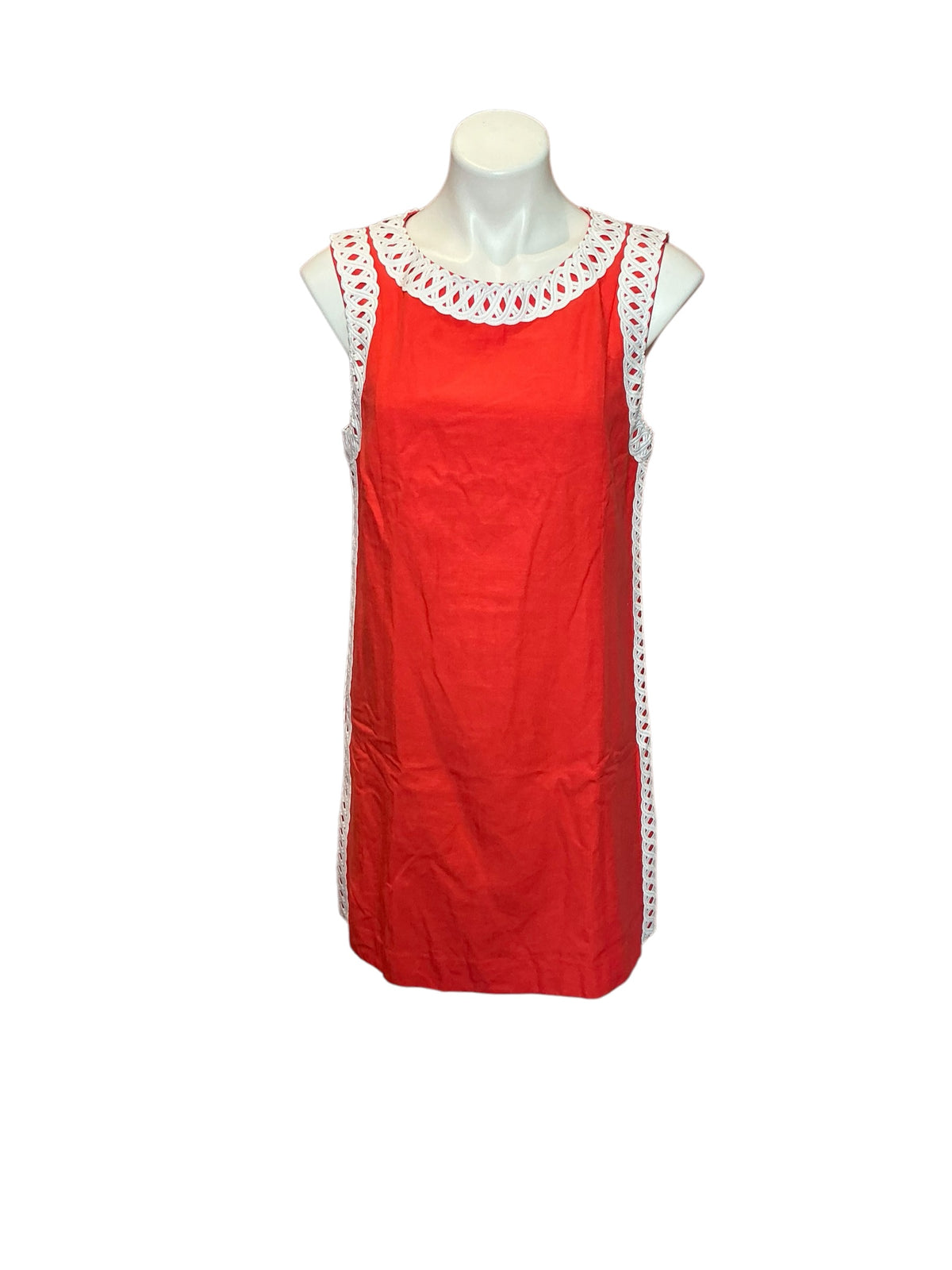Lilly Pulitzer Sadie Shift Romper Mizner Red - Size 8