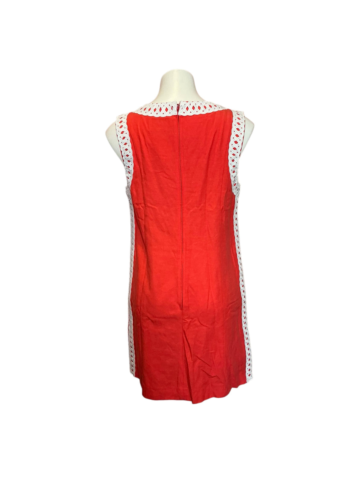 Lilly Pulitzer Sadie Shift Romper Mizner Red - Size 8