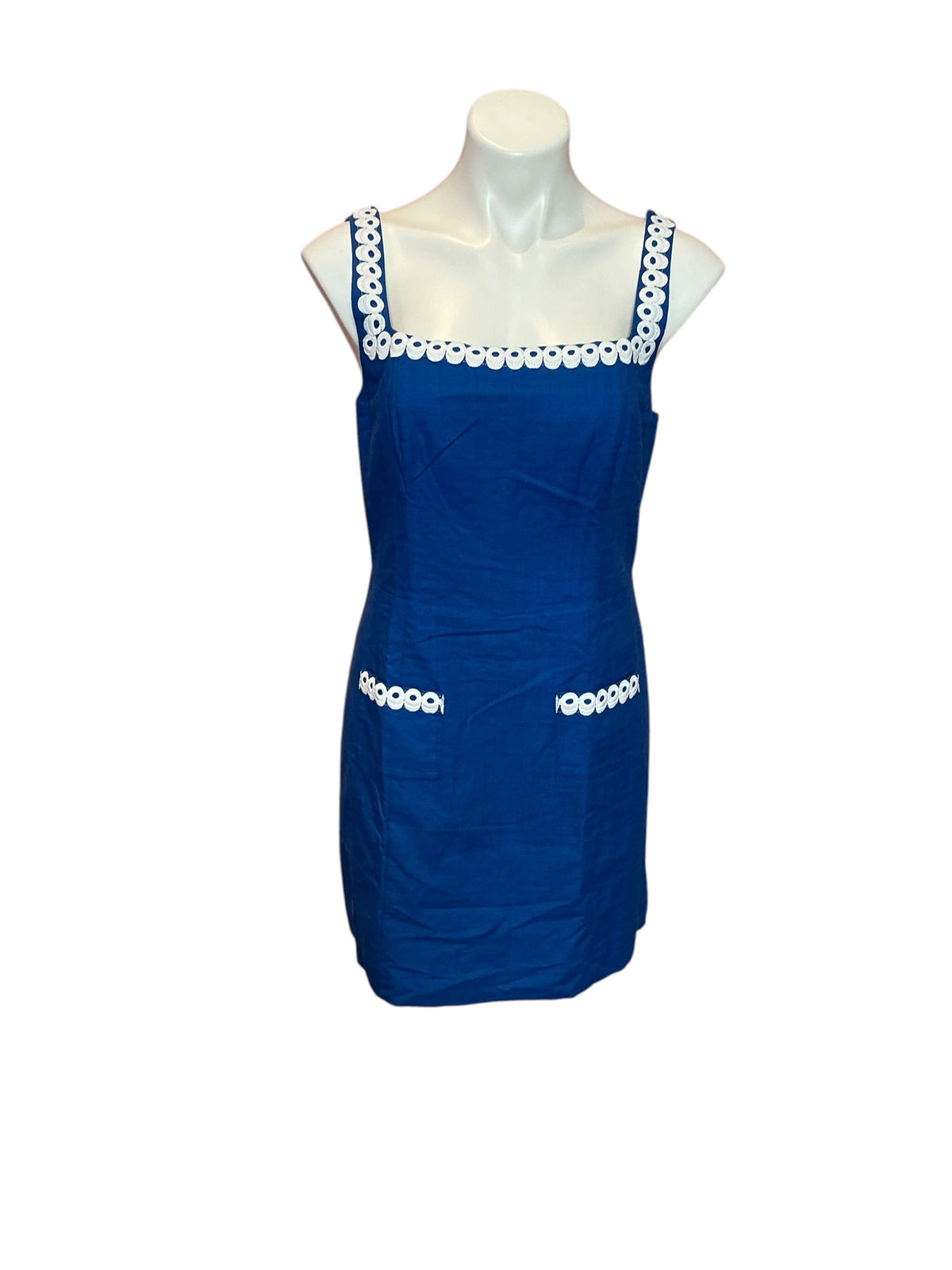 Lilly Pulitzer NWT Isleen Skirted Romper Barton Blue - Size 8