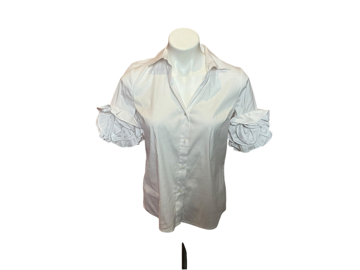 Lilly Pulitzer NWT The Flower Lilly Shirt Resort White - Size XXS