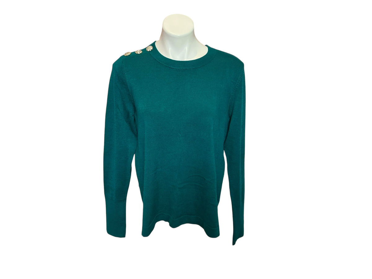 Lilly Pulitzer NWT Morgen Sweater Valencia Teal - Size L