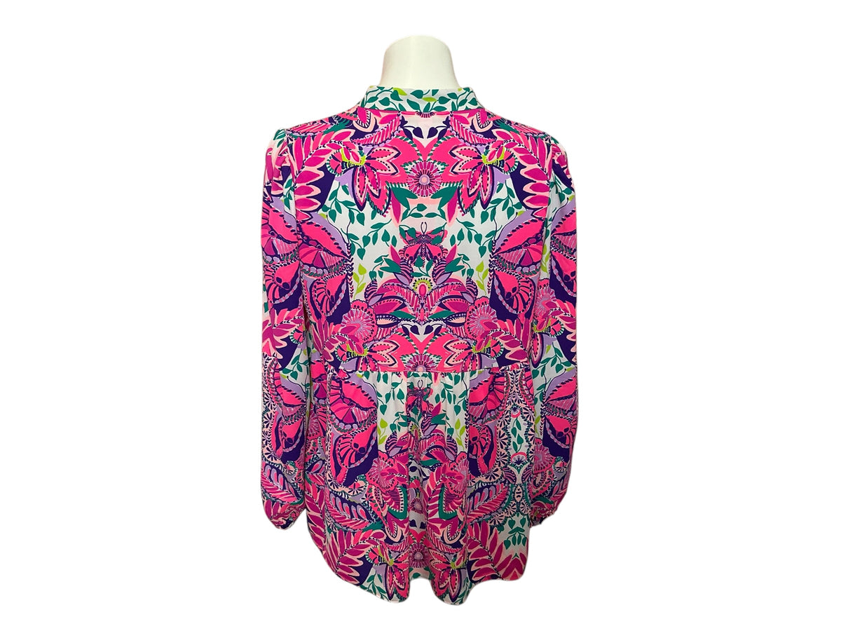 Lilly Pulitzer Winona Tunic She's Too Fly - Size L