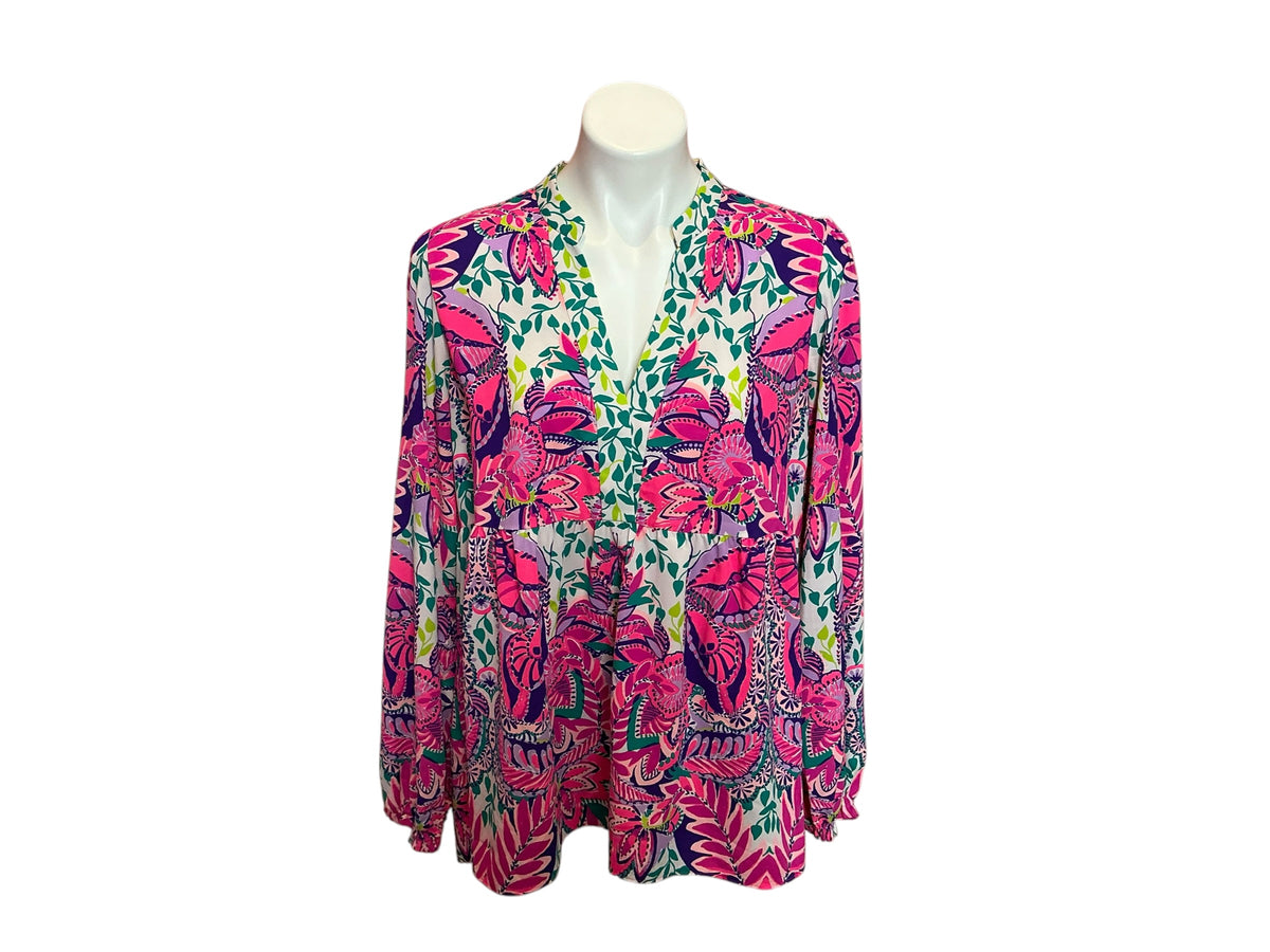Lilly Pulitzer Winona Tunic She's Too Fly - Size L