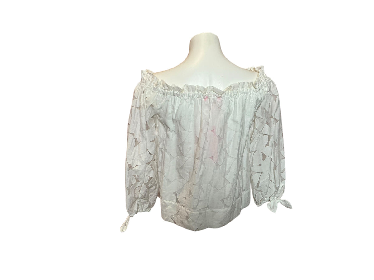 Lilly Pulitzer NWT Jamielyn Long Sleeve Resort White Flora Faille - Size XS