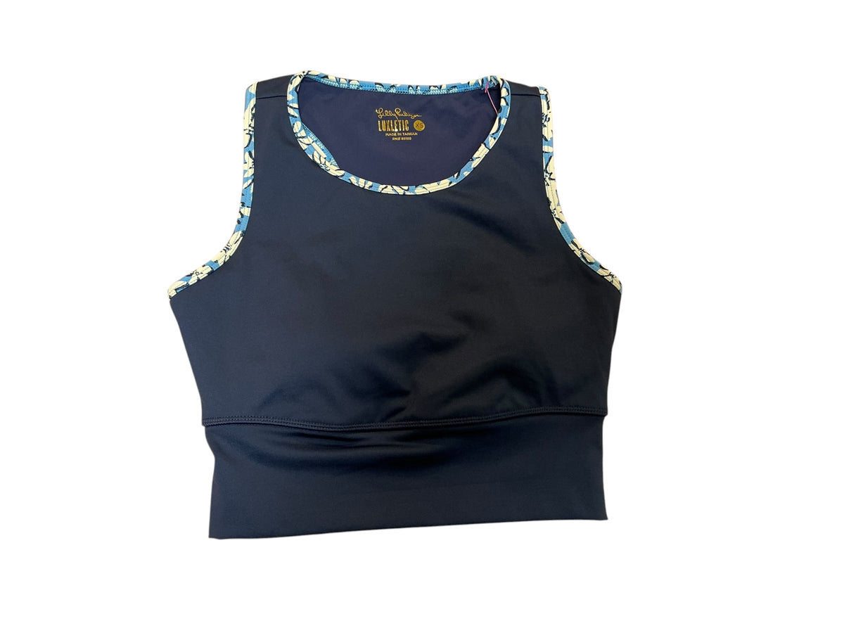 Lilly Pulitzer NWT Bentlee Bra Top UPF 50+ Low Tide Navy - Size XS