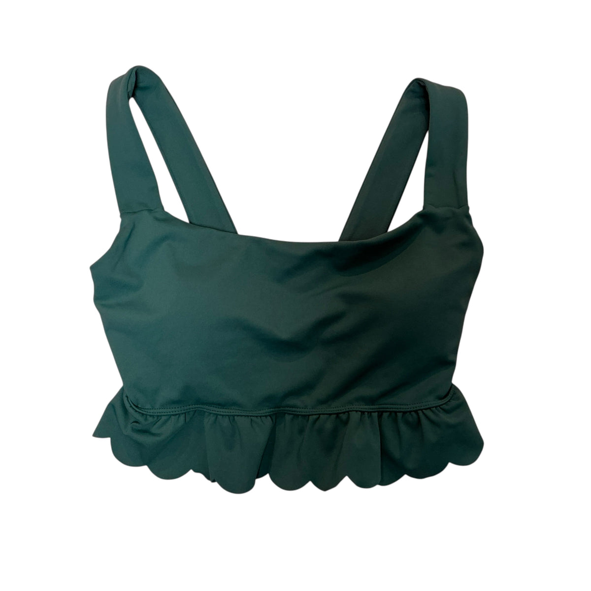 Lilly Pulitzer NWT Luisa Scallop Sports Bra Top Hosta Green - Size XS