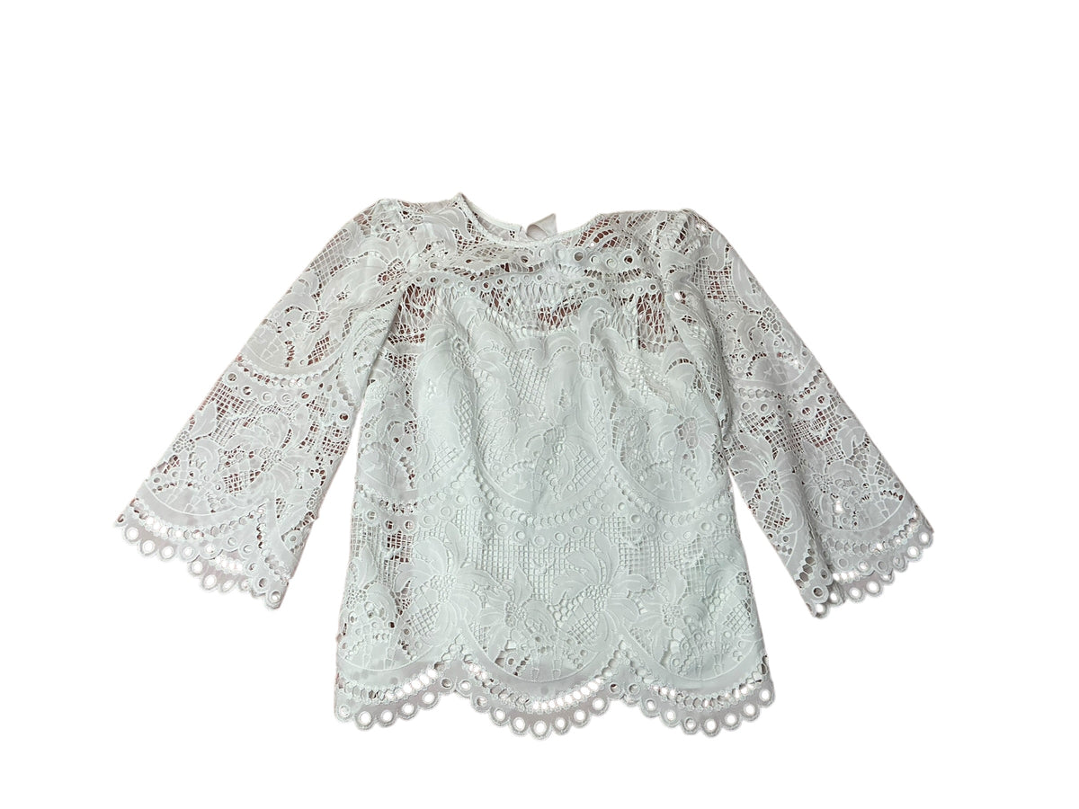 Lilly Pulitzer NWT Oaklyn Tunic Resort White Palms In Paradise Lace - Size 0