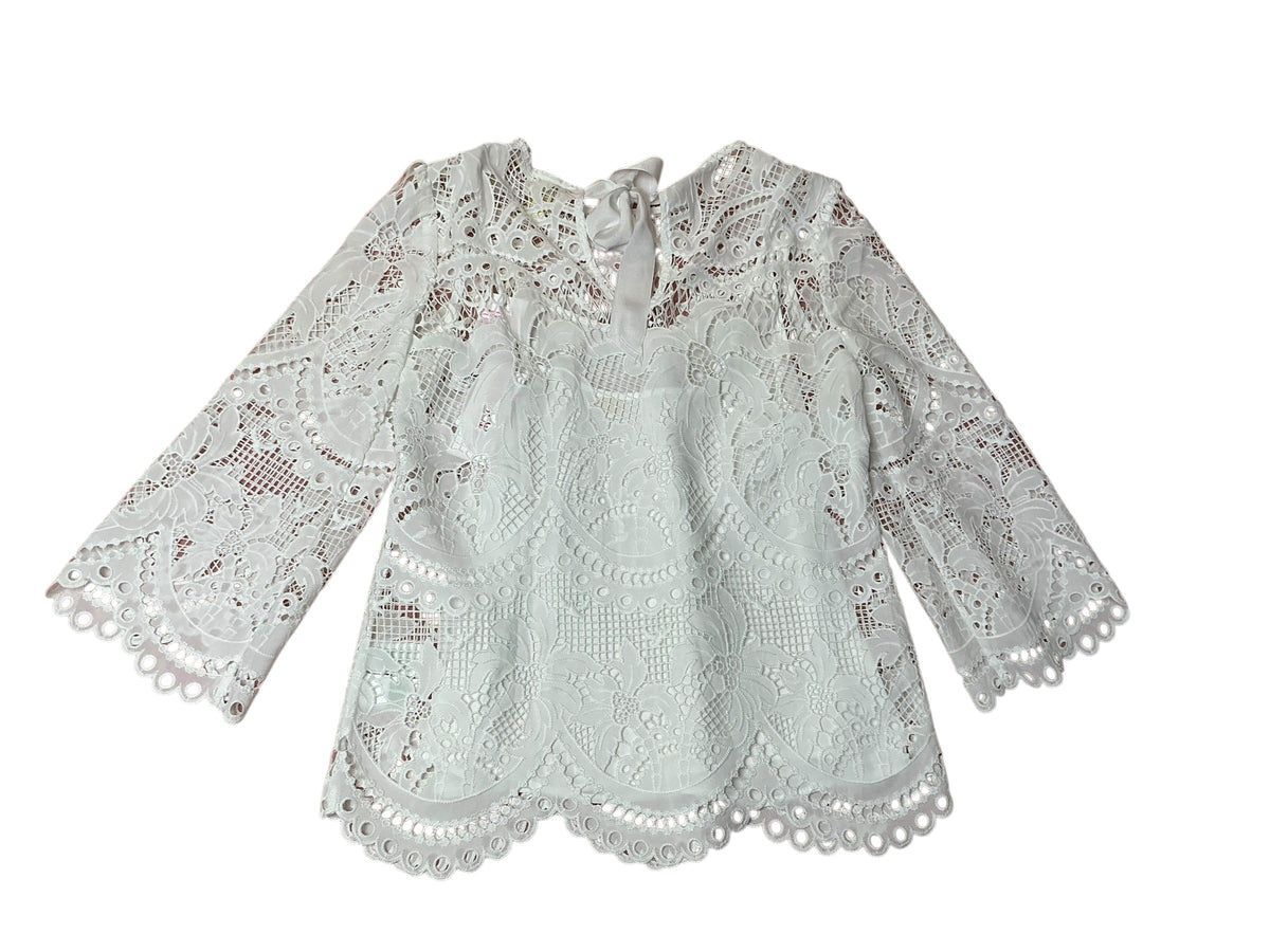 Lilly Pulitzer NWT Oaklyn Tunic Resort White Palms In Paradise Lace - Size 0
