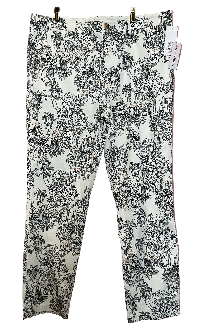 Lilly Pulitzer NWT - Men’s Stuff Mizner Pant - Coconut Anniversary Toile - Size 40