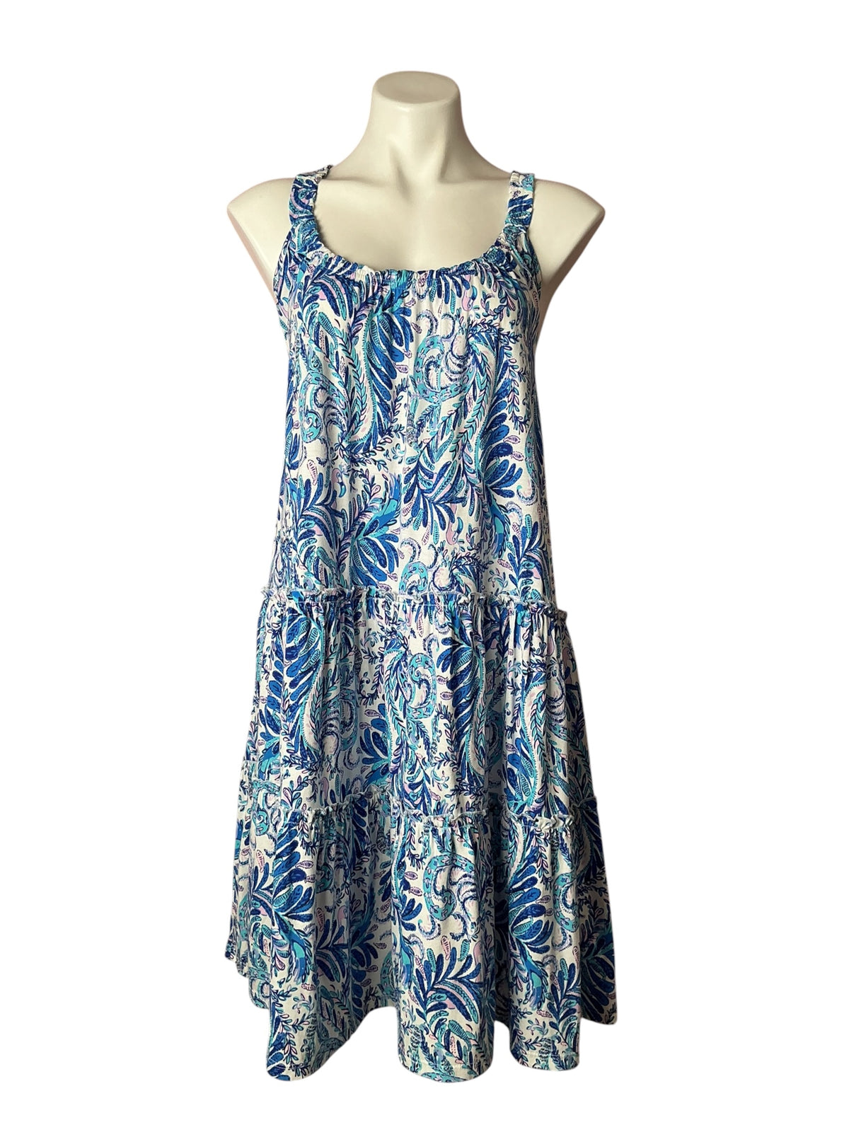 Lilly Pulitzer NWT Loro Dress Baha Blue Bird Is The Word - Size XL