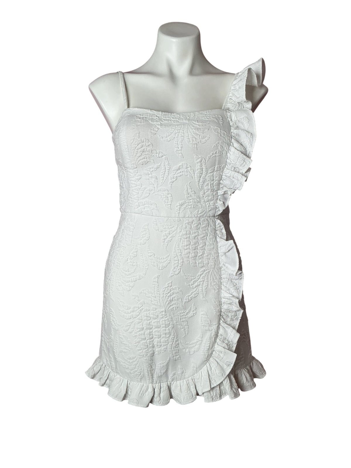 Lilly Pulitzer Maetha Skirted Romper Resort White Pineapple Pucker Jacquard - Size 2