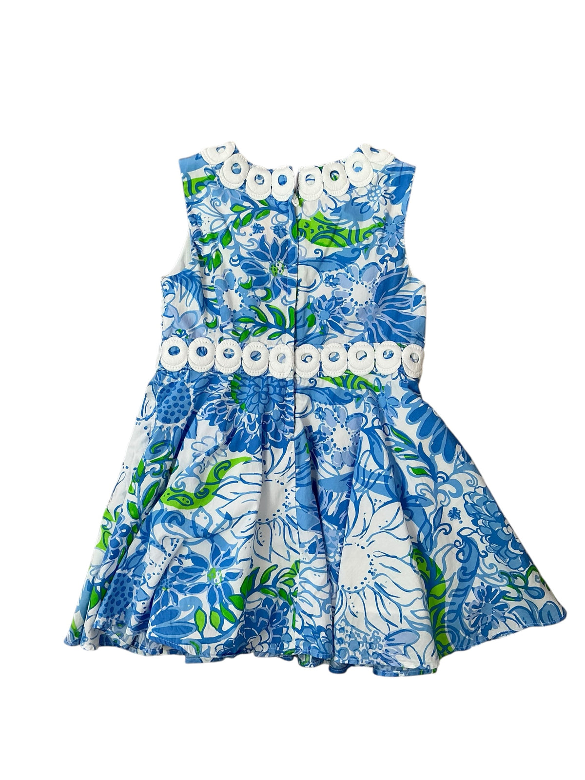 Lilly Pulitzer Girls Idala Dress Frenchie Blue Suns Out - Size 3