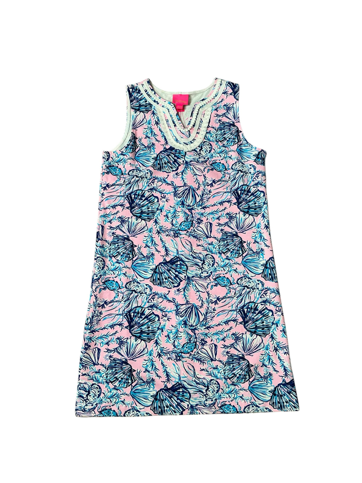 Lilly Pulitzer NWT Kids Mini Harper Shift Magnolia Lilac A Little Jelly - Size XL(12-14)