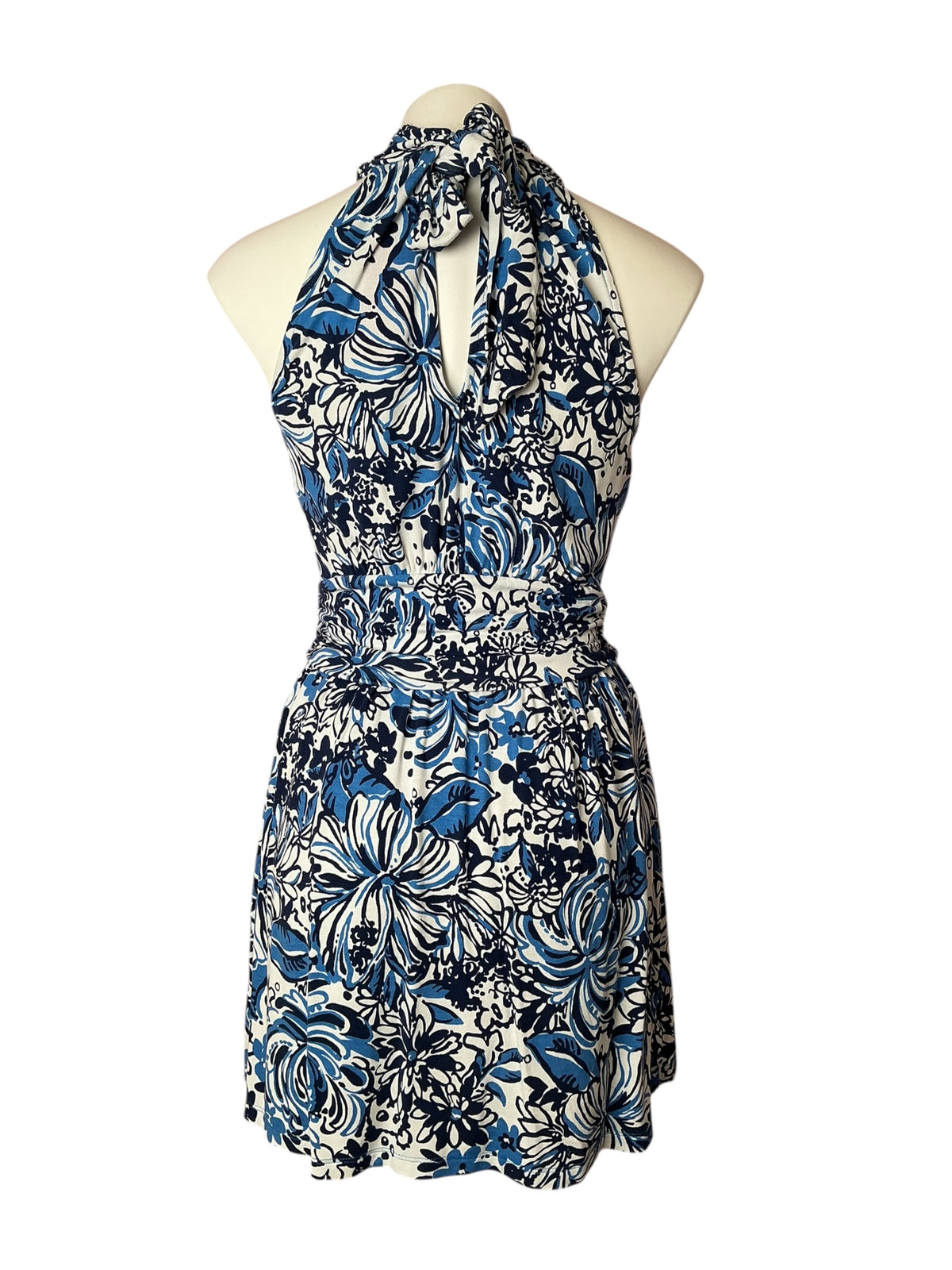 Lilly Pulitzer Wyota Skirted Romper Low Tide Navy Pandarama - Size S