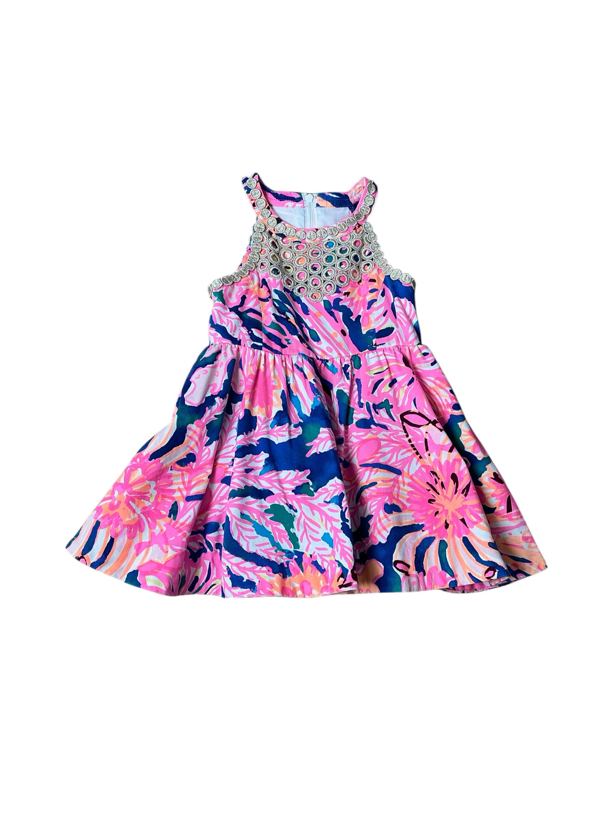 Lilly Pulitzer Kids Little Kinley Dress Beach House Blooms - Size 2